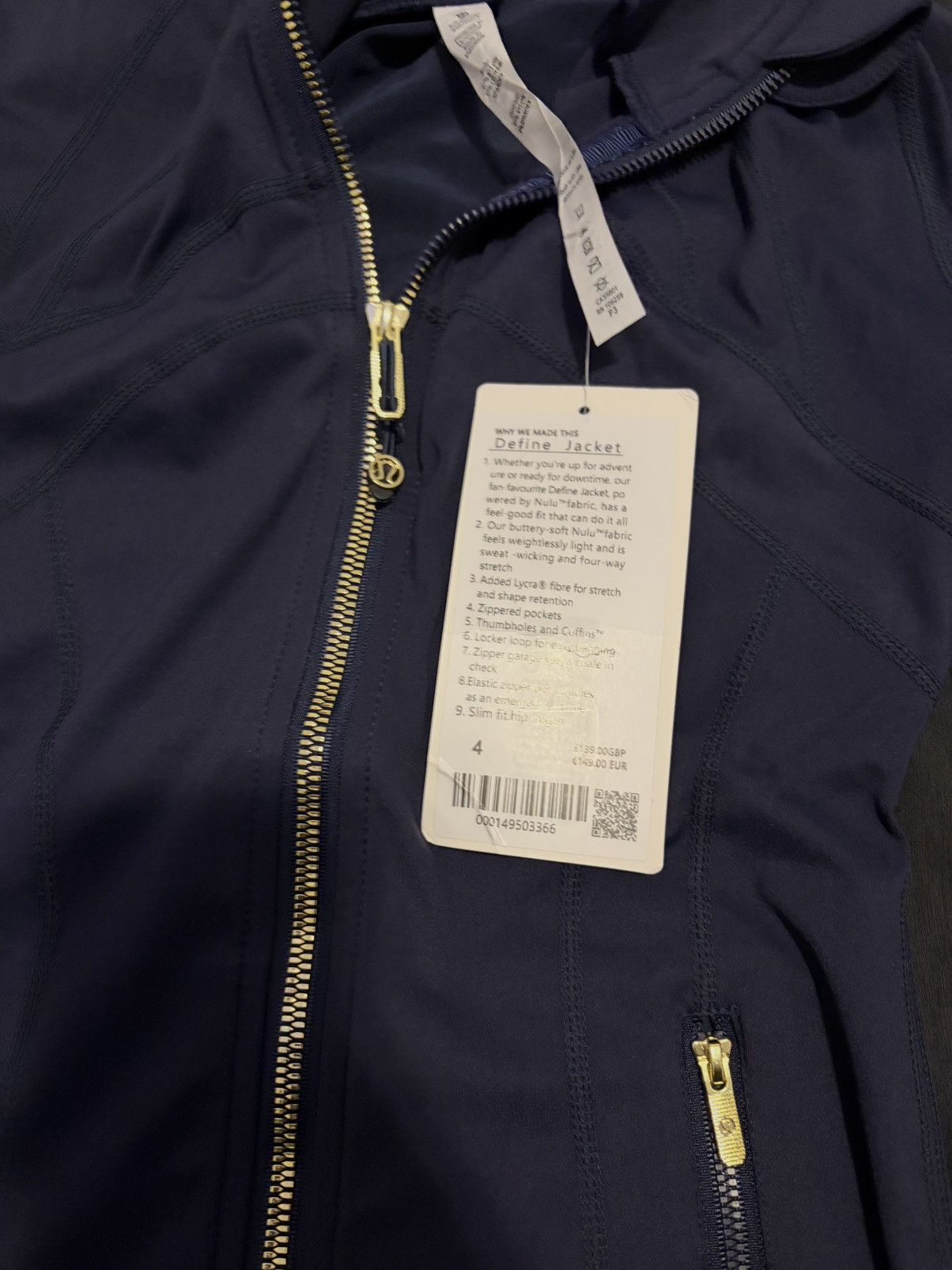Lululemon Navy blue lululemon define jacket Size S / US 4 / IT 40 - 3 Thumbnail