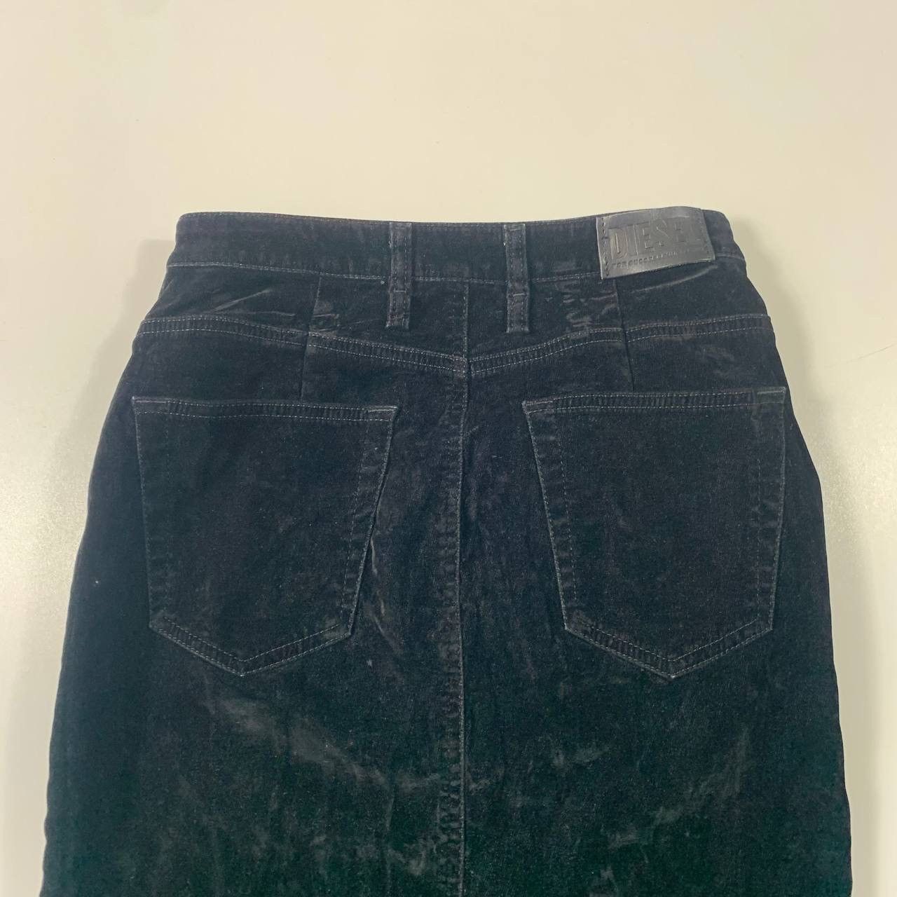 Diesel × Vintage vintage 90s diesel skirt velour luxury y2k Size 26" / US 2 / IT 38 - 2 Thumbnail
