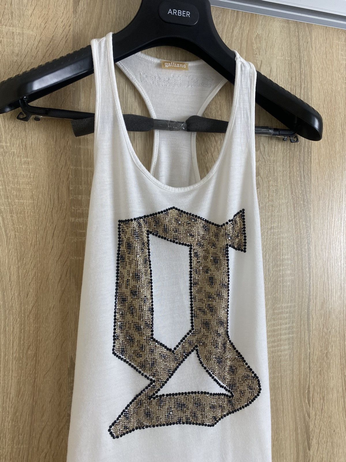 John Galliano × Vintage 🔥 VINTAGE GALLIANO 2000s RHINESTONES TANK TOP Y2K Hlamour Size XS / US 0-2 / IT 36-38 - 2 Thumbnail