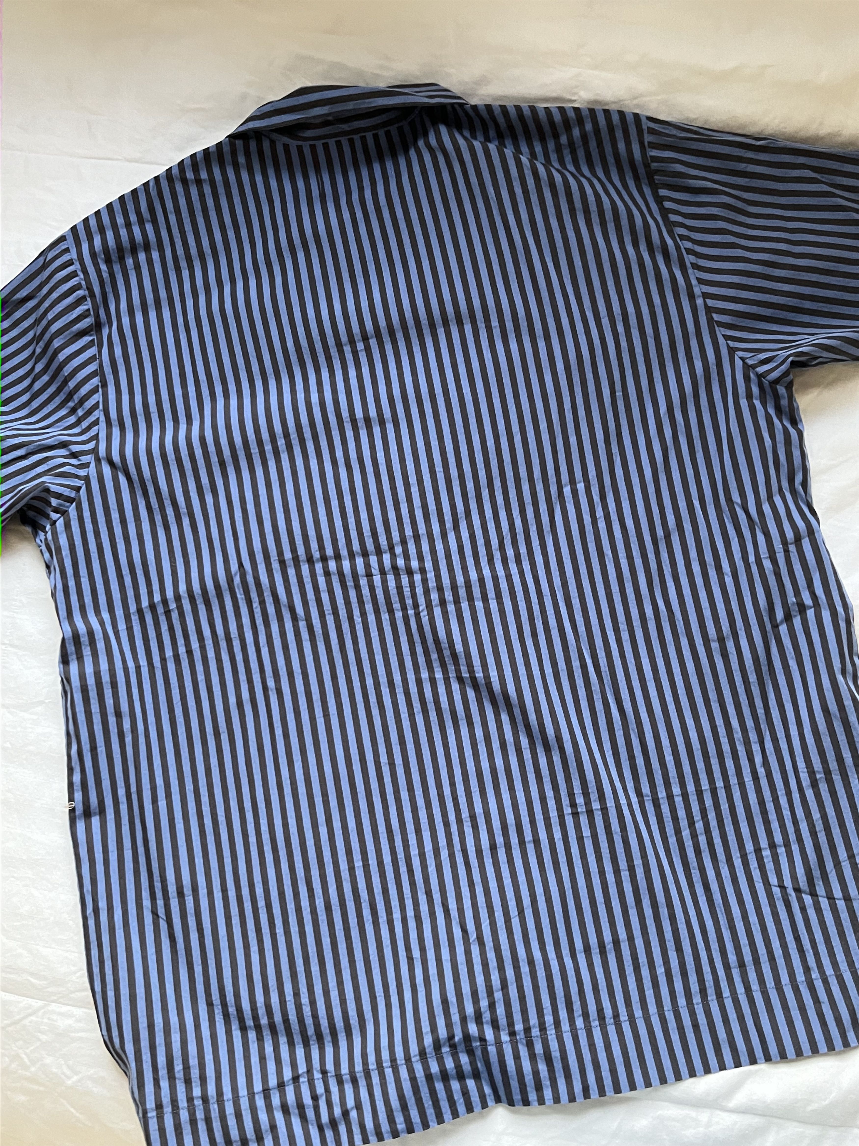 Tekla TEKLA Verneuil Stripes Poplin SS button down pajama shirt Size M / US 6-8 / IT 42-44 - 8 Thumbnail