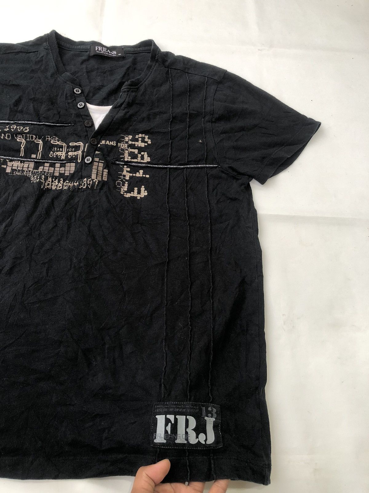 Hysteric Glamour Japanese Poem Double Layer ShortShirt Distressed Rock Punk Size US M / EU 48-50 / 2 - 2 Thumbnail