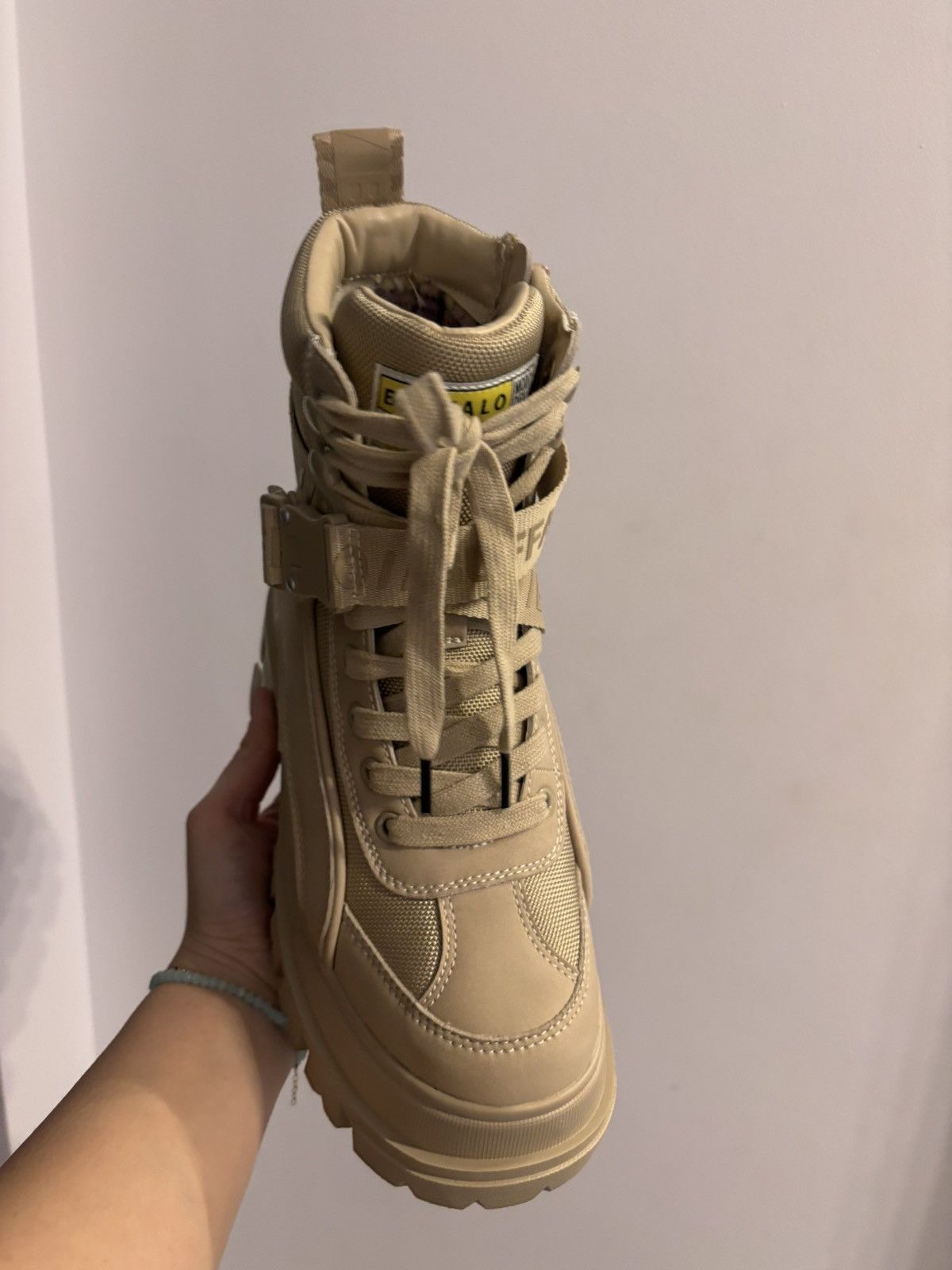 Designer BUFFALO BOOTS BEIGE WOMENSWEAR Size US 8.5 / IT 38.5 - 5 Thumbnail