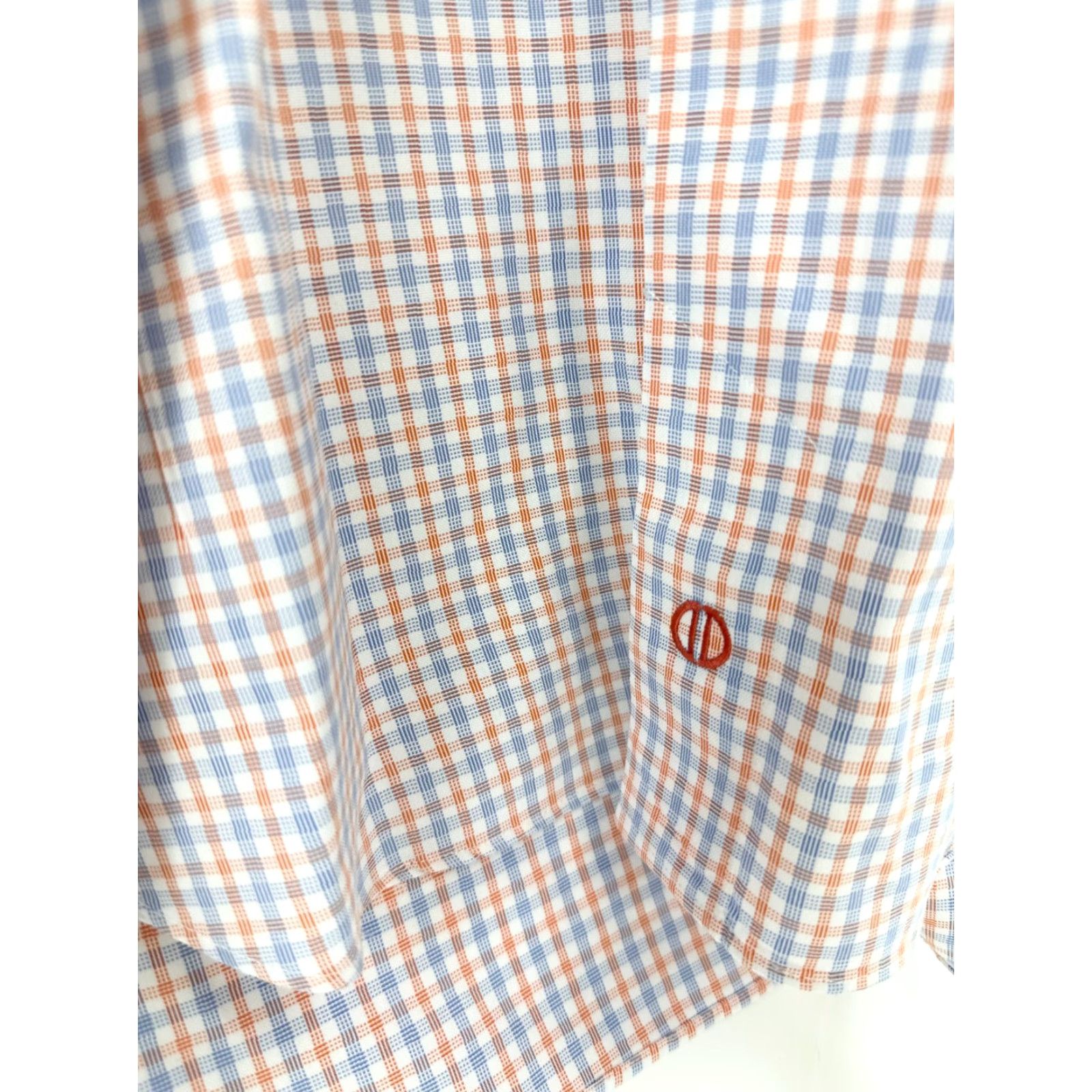 David Donahue David Donahue Shirt Mens 16 Multicolor Gingham Trim Formal Oxford Button Up Dress Shirt Regular Fit Mens Size US L / EU 52-54 / 3 - 7 Thumbnail
