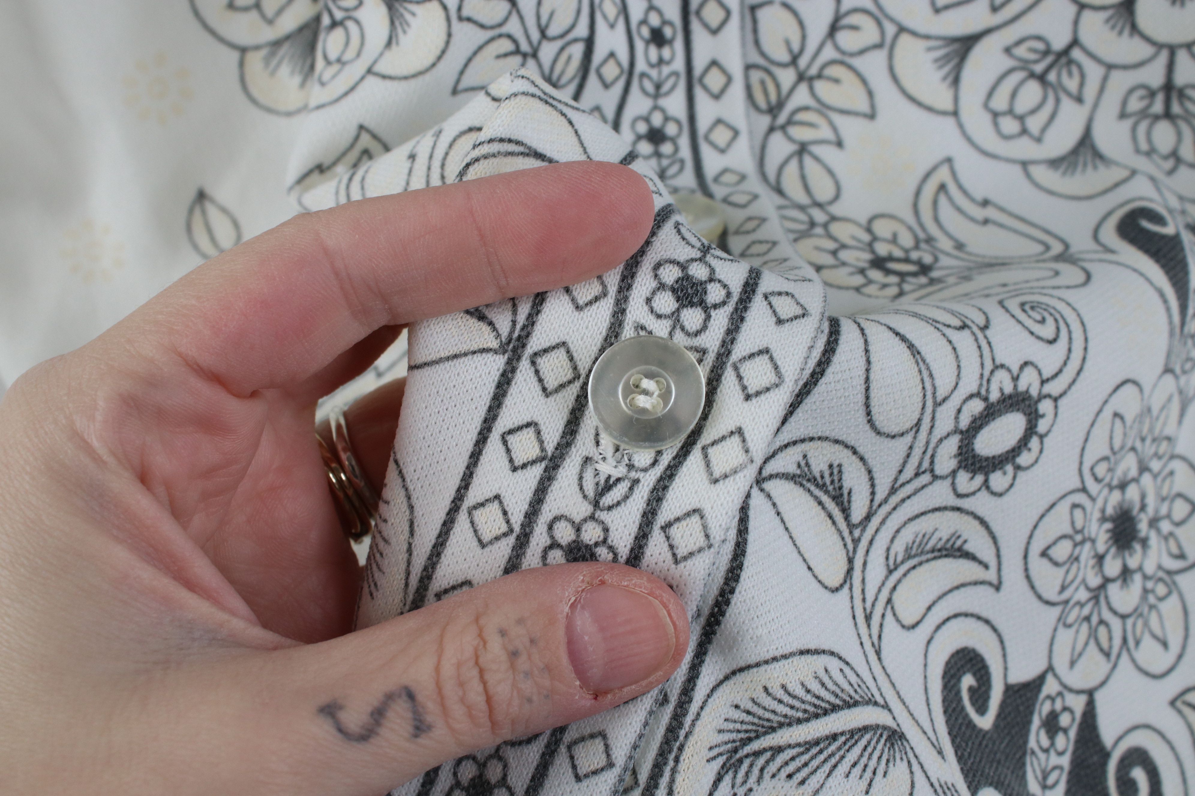 Vintage Vintage 60s 70s Mid Century Modern Collar Button Shirt USA Size L / US 10 / IT 46 - 4 Thumbnail
