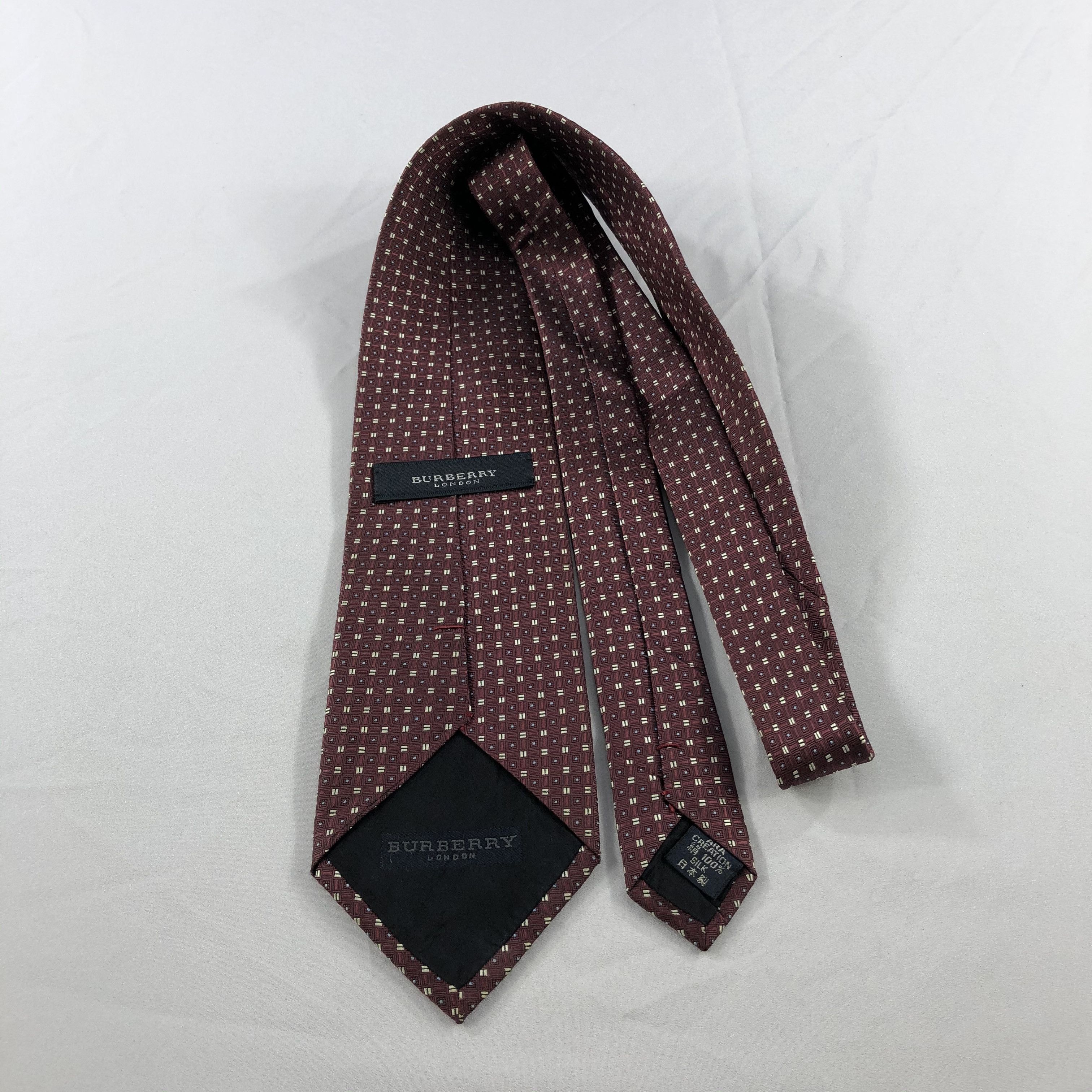 Burberry × Vintage Burberry Silk Neck Ties T84 Size ONE SIZE - 2 Thumbnail