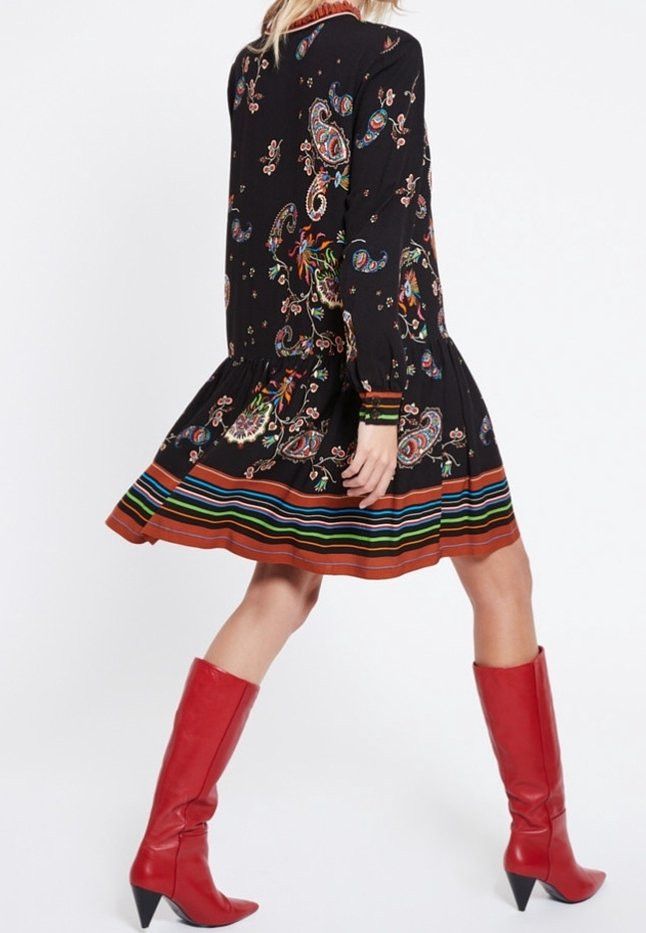Other Ana Alcazar Paisley Print Dress Multi-coloured EU 42 Size M / US 6-8 / IT 42-44 - 3 Thumbnail