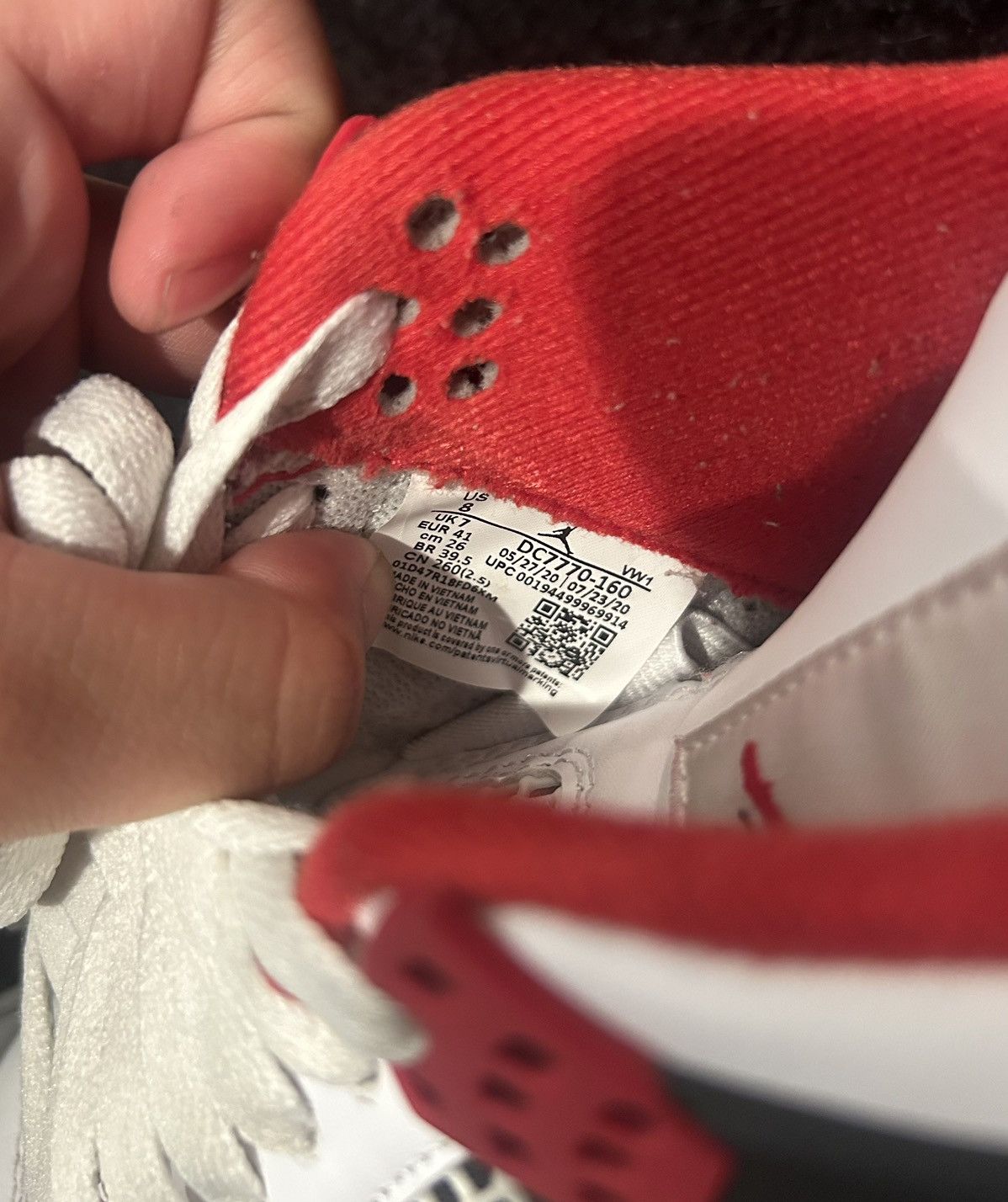 Jordan Brand Air Jordan 4 Retro ‘Fire Red’ Size US 8 / EU 41 - 8 Thumbnail