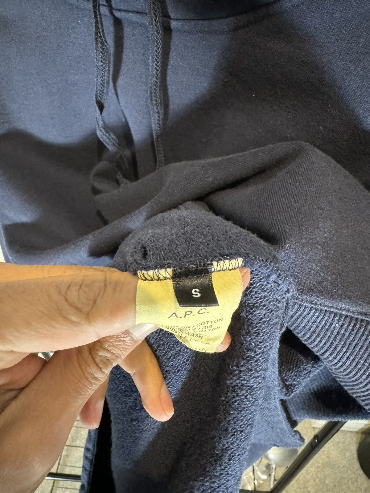 A.P.C. × Kanye West APC Kanye West Navy Hooded Sweatshirt Size US S / EU 44-46 / 1 - 10 Thumbnail