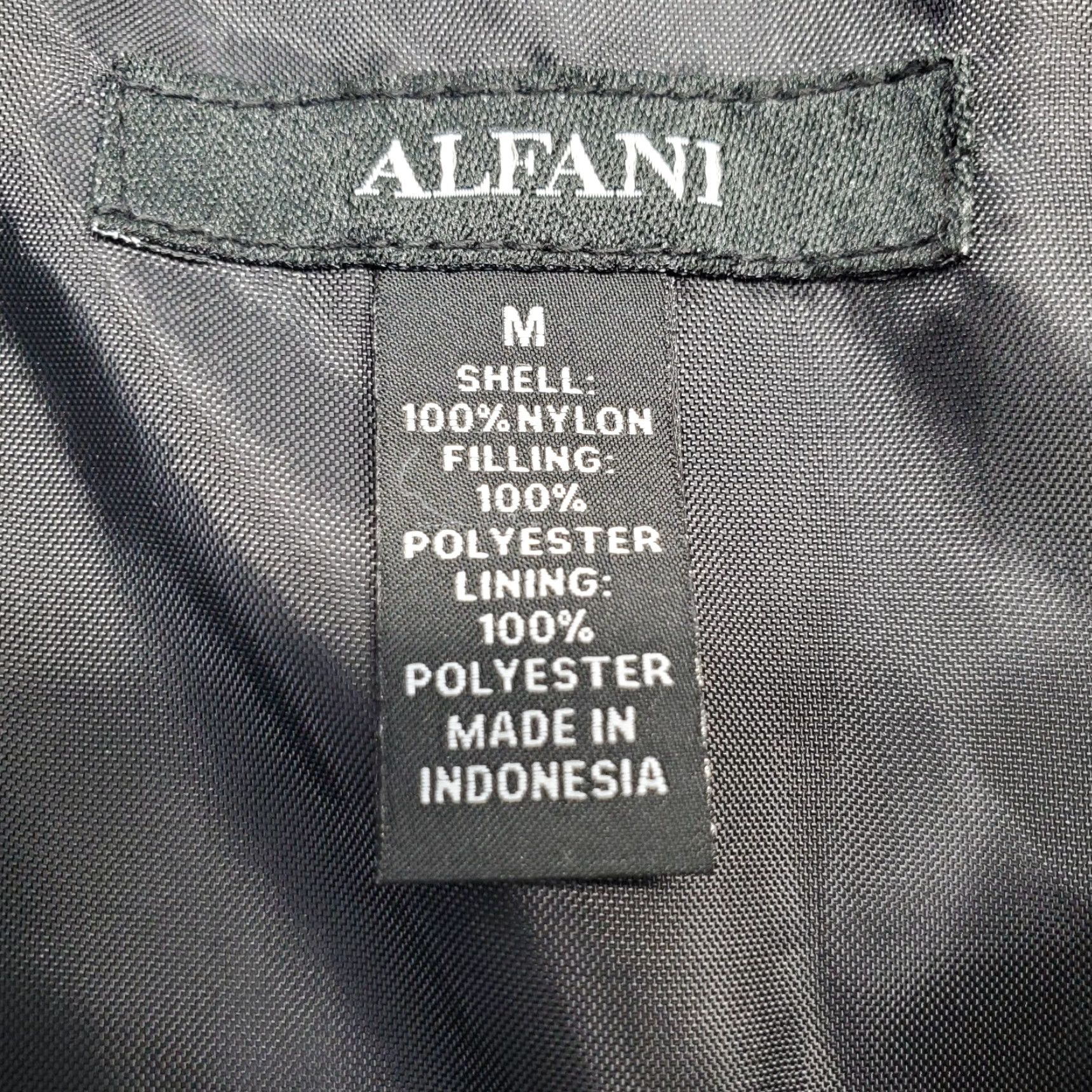 Alfani Alfani Quilted Shirt Jacket Mens M Black Packable Detail Chest Pocket Snap Front Size US M / EU 48-50 / 2 - 6 Thumbnail