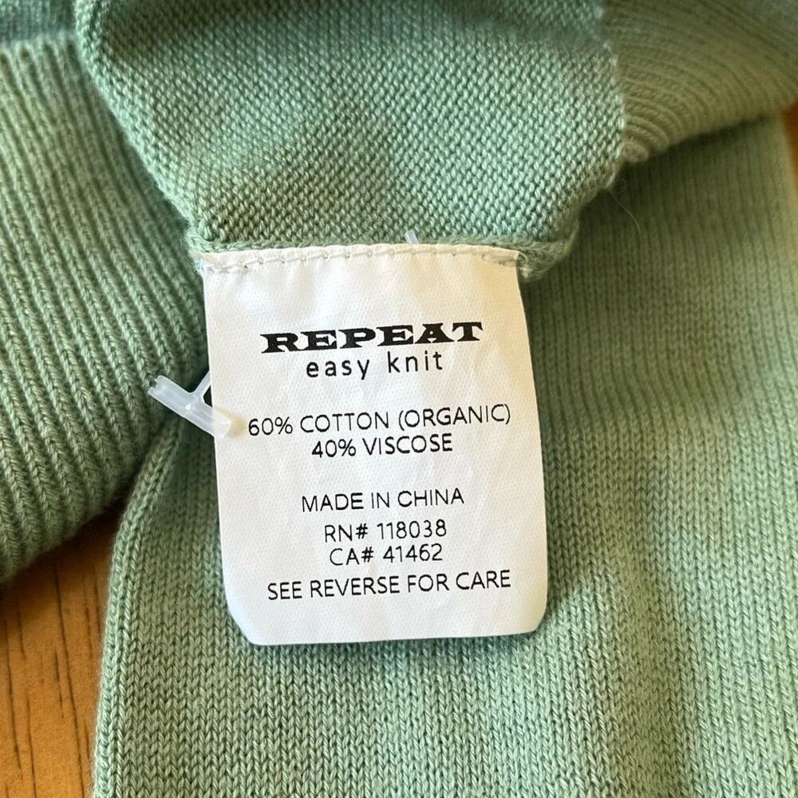 The Unbranded Brand Repeat easy knit organic cotton blend sweater, size Medium. Size M / US 6-8 / IT 42-44 - 3 Thumbnail