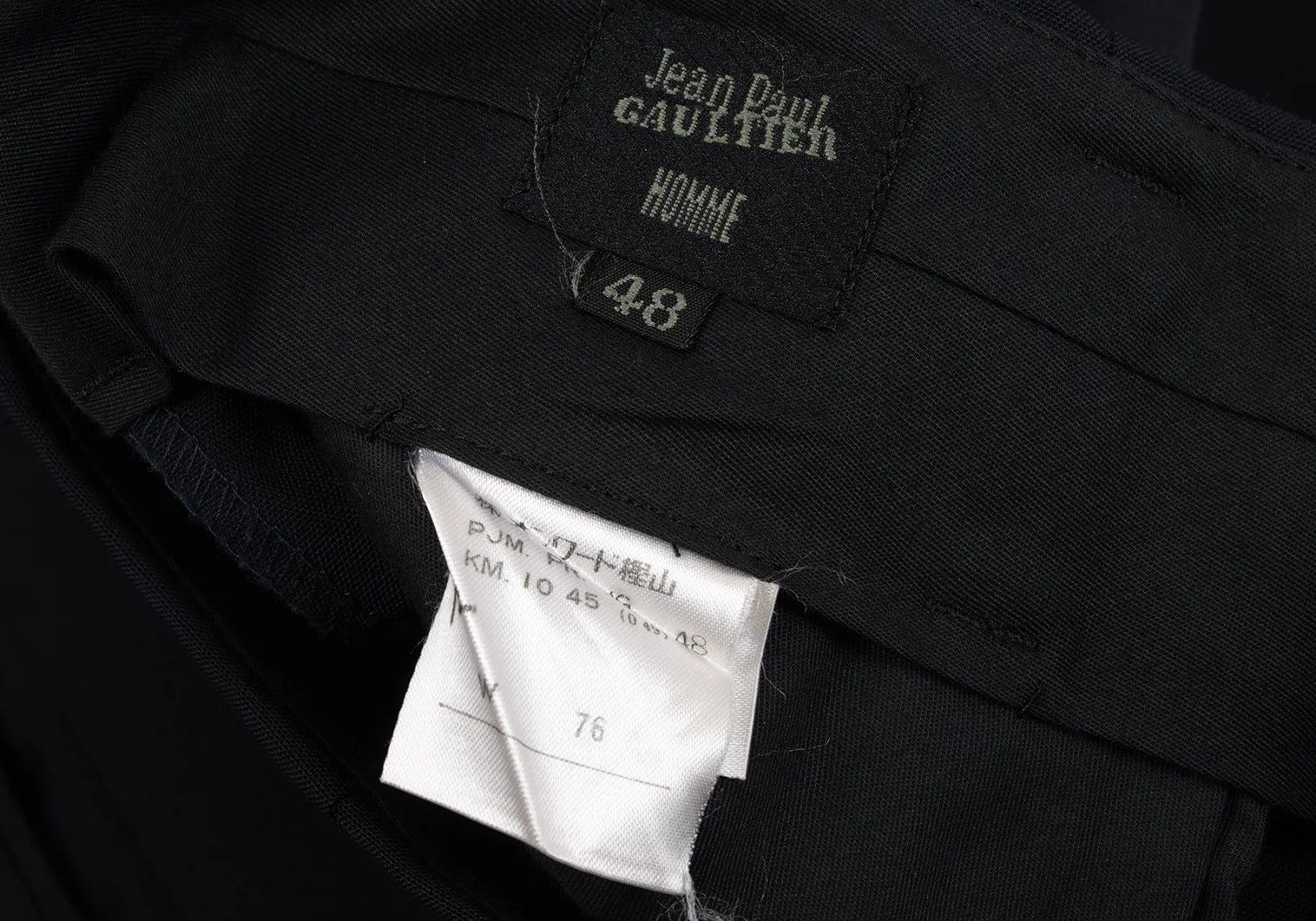 Jean Paul Gaultier Wool Tuck Pants in Navy, Size 48 Size US 32 / EU 48 - 16 Thumbnail