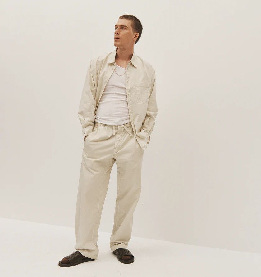 Lemaire o1h1sh10525 Multi-Topstitch Taekwondo Pants in White Size US 30 / EU 46 - 4 Thumbnail