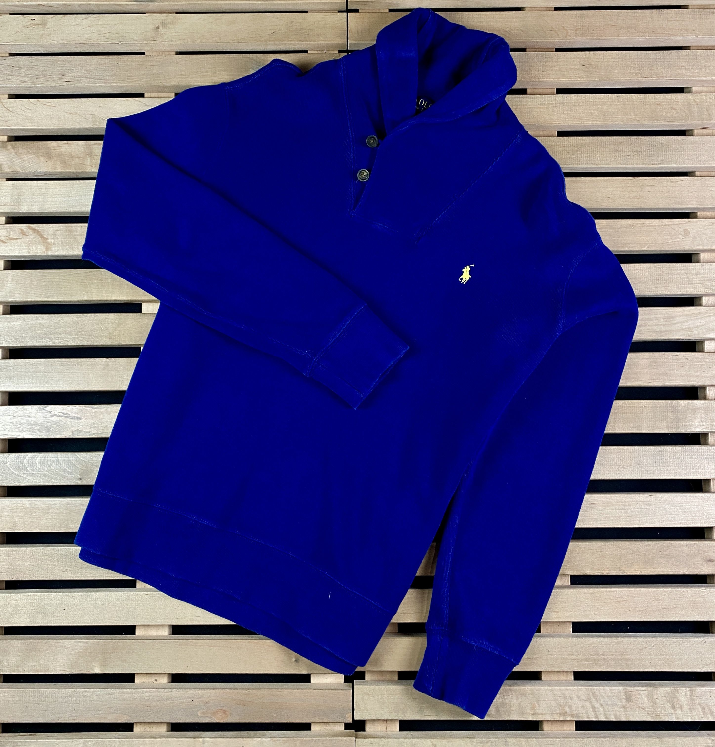 Polo Ralph Lauren × Ralph Lauren Mens Sweater Long Sleeve Polo by Ralph Lauren Size L Blue Size US L / EU 52-54 / 3 - 1 Thumbnail