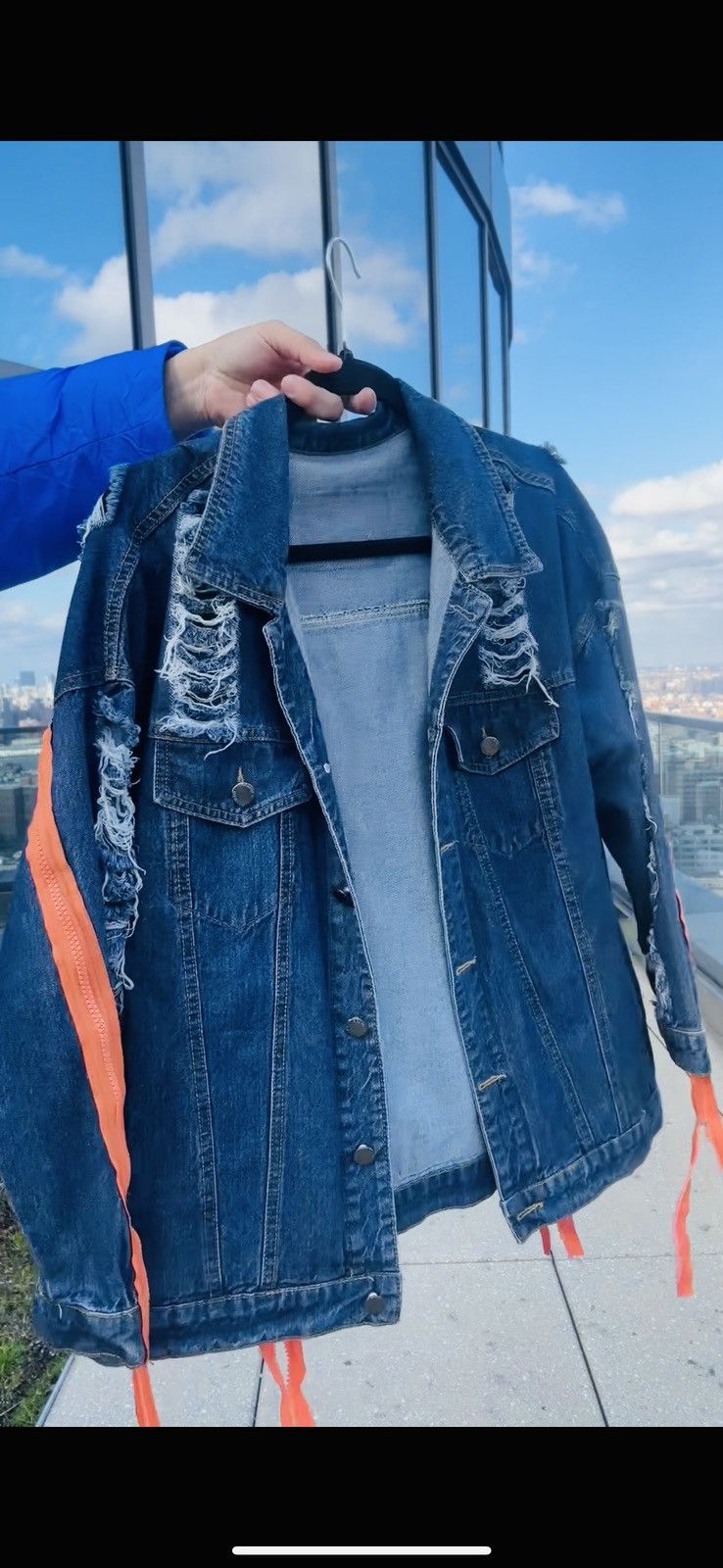 Other CUSTOM DENIM JACKET PUNK STYLE Size US M / EU 48-50 / 2 - 2 Thumbnail
