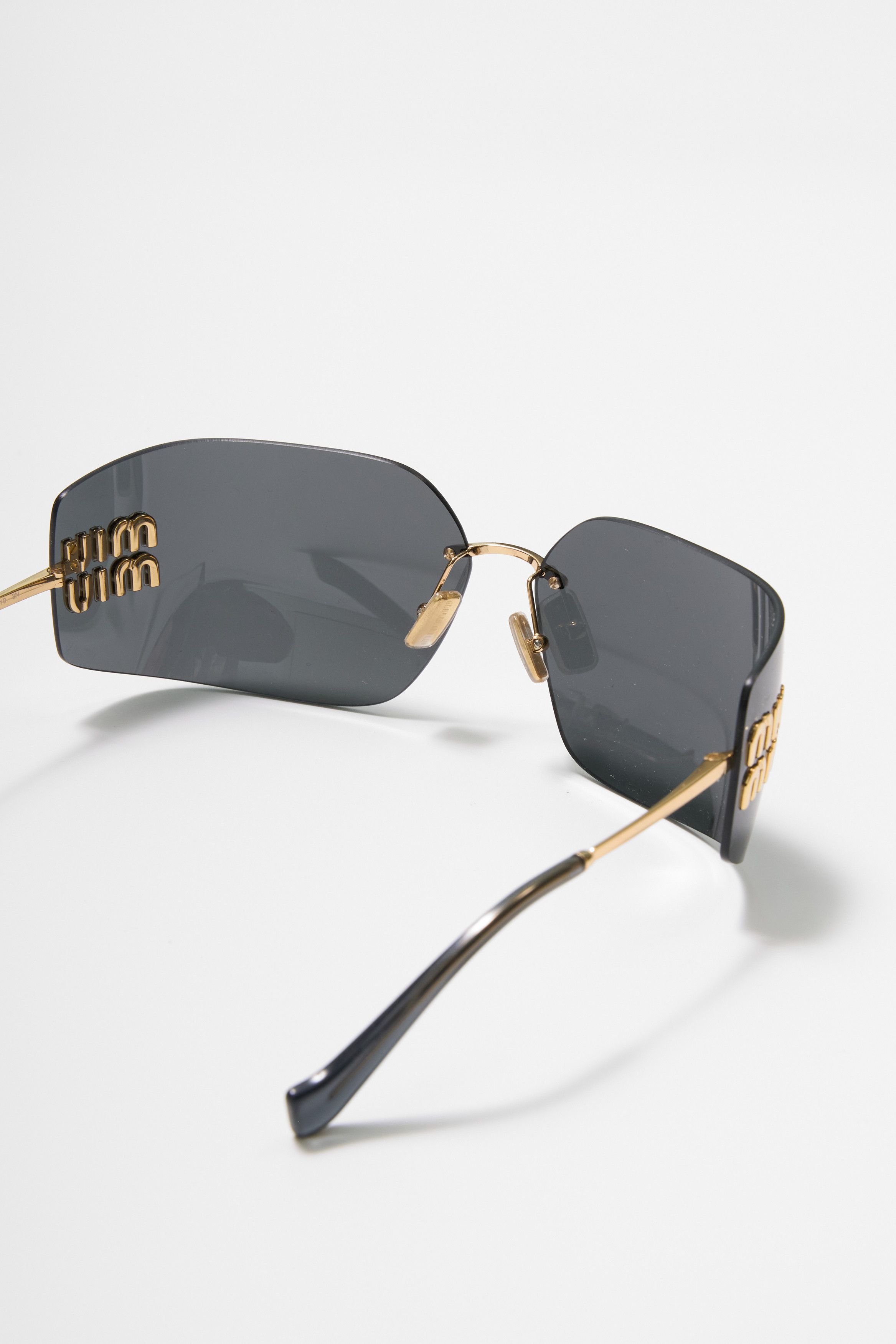 Miu Miu MIU MIU MU 54YS 5AK5S0 Sunglasses DARK GREY Size ONE SIZE - 5 Thumbnail