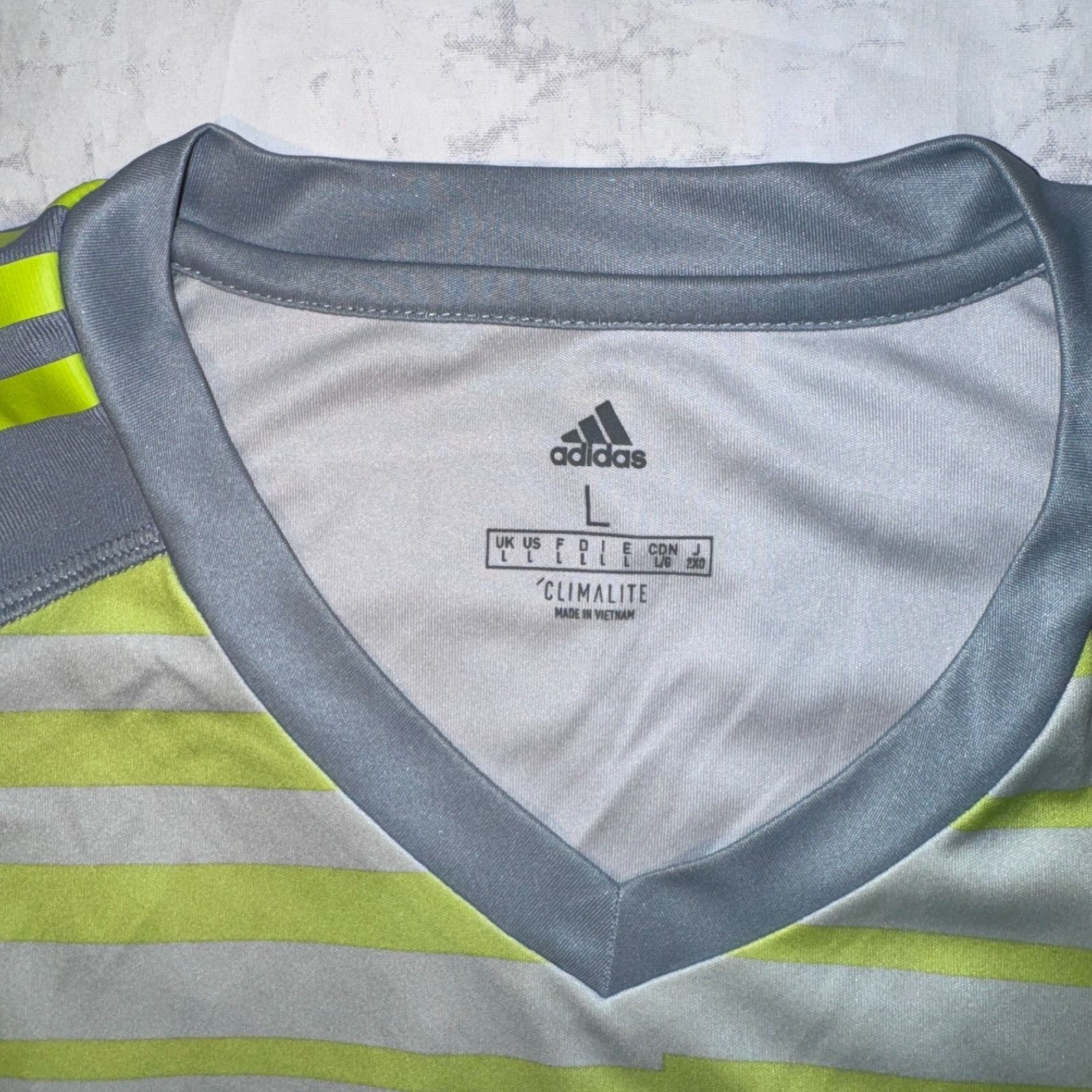Adidas MLS Solar Adidas Men's Authentic Short Sleeve Gray/Green Soc Size US L / EU 52-54 / 3 - 2 Thumbnail