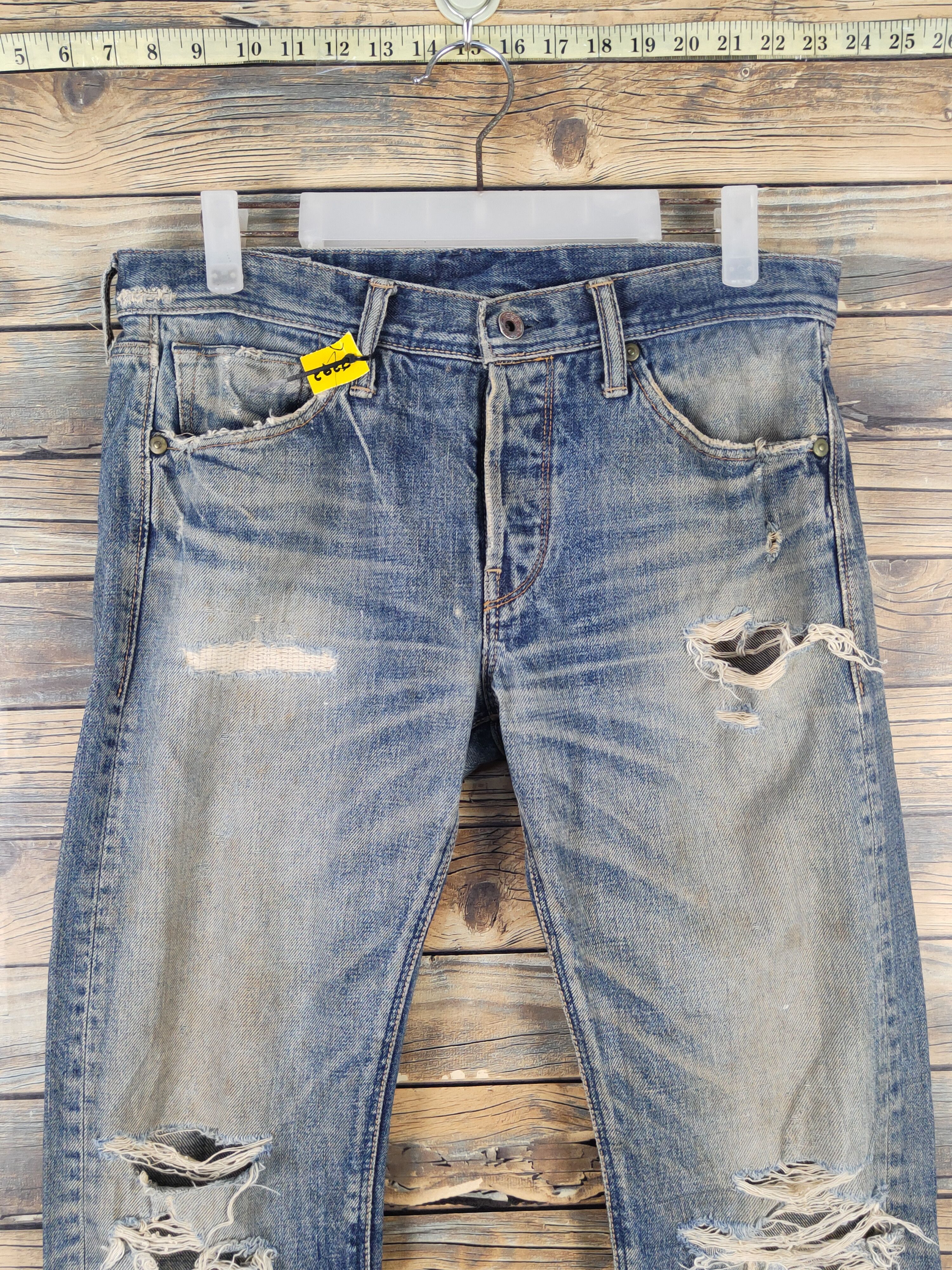 Spellbound 90' Spellbound japan Distressed Ripped denim Jeans #W1705 DL Size US 30 / EU 46 - 2 Thumbnail