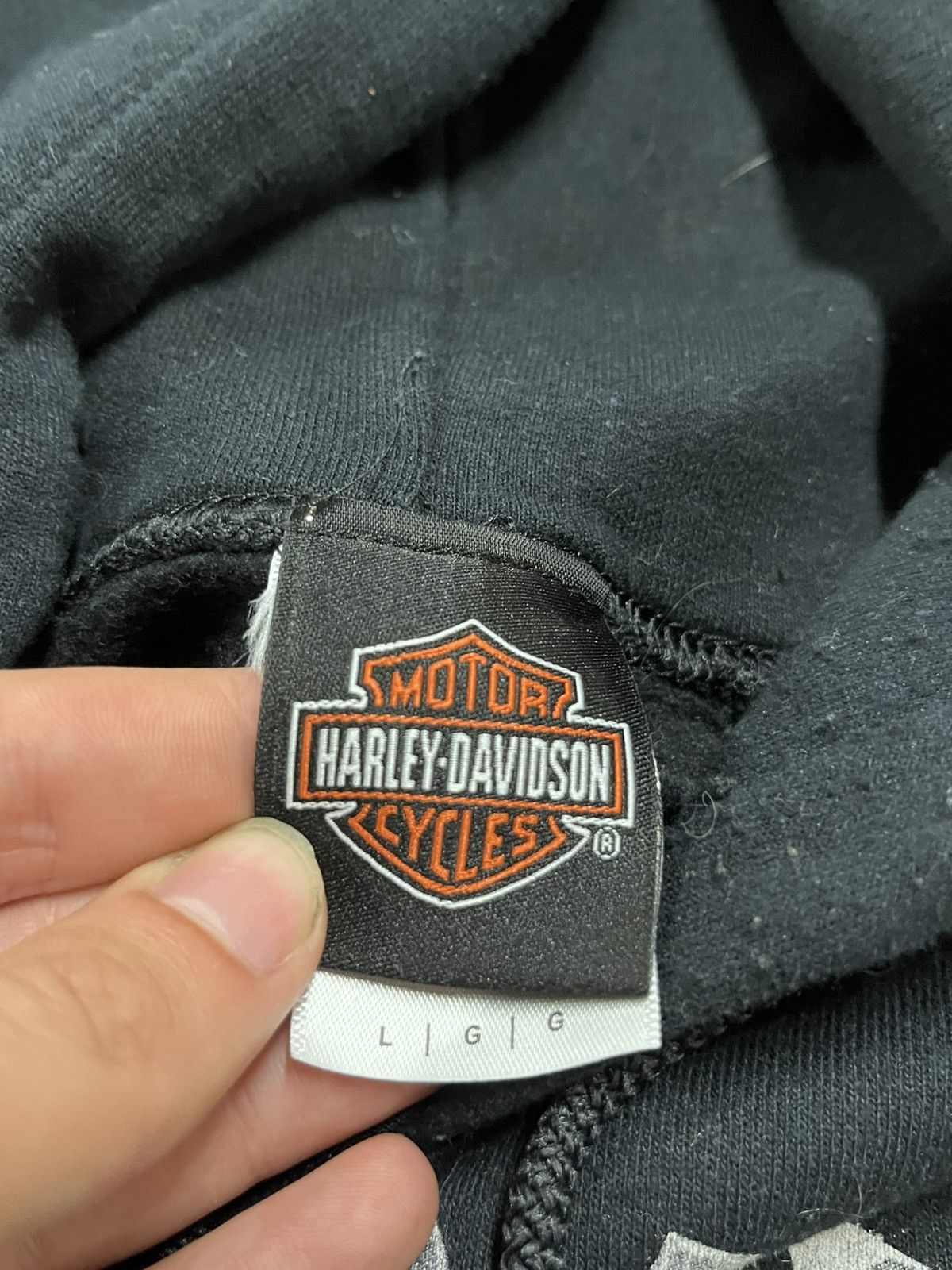 Harley Davidson Harley Davidson vintage y2k grunge skull hoodie rare hype Size US L / EU 52-54 / 3 - 11 Thumbnail
