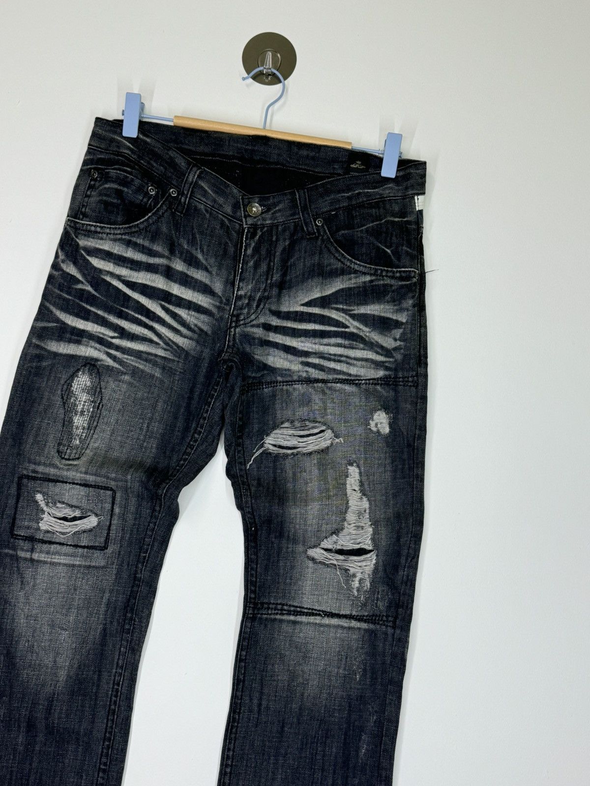 If Six Was Nine SEMANTIC DESIGN DISTRESSED ACID WASH UNDERCOVER PUNK DENIM Size US 30 / EU 46 - 5 Thumbnail