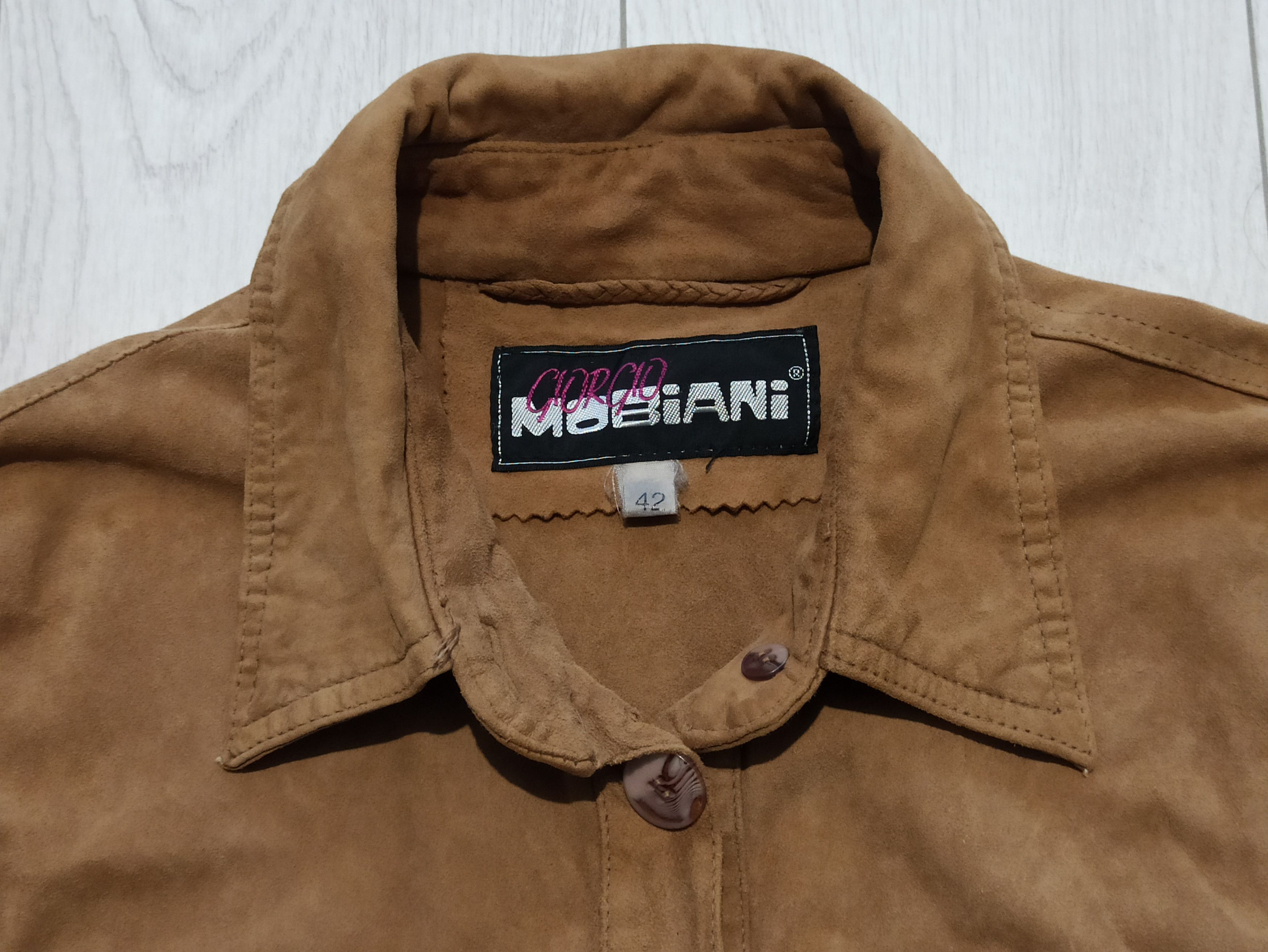 Other Vintage Giorgio Mobiani Suede Overshirt Size L / US 10 / IT 46 - 3 Thumbnail