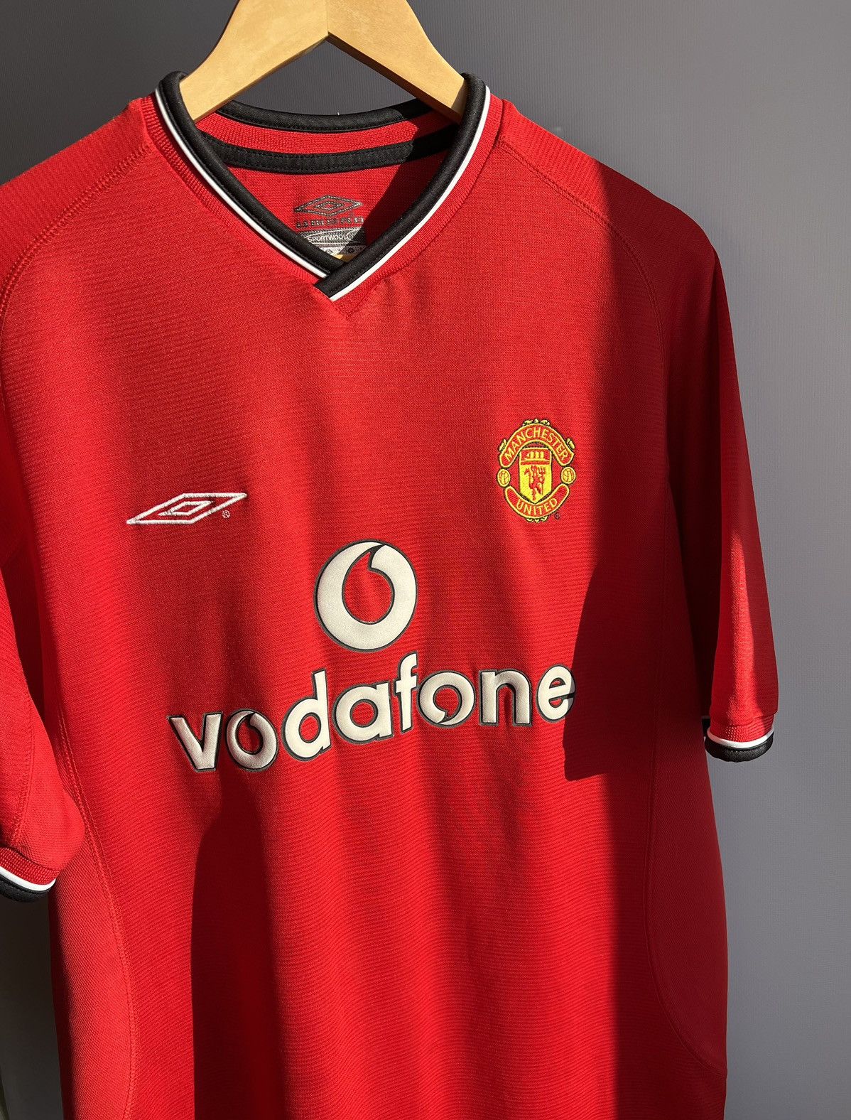 Maillot Extérieur Vintage Manchester United 2000-2001 Par Umbro Taille YL | Occasion Très Bon état