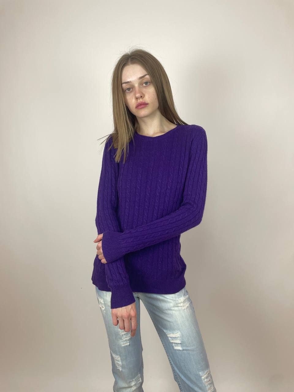 Polo Ralph Lauren Polo Ralph Lauren Sweater Knit Pullover Long Sleeve purple Size S / US 4 / IT 40 - 3 Thumbnail