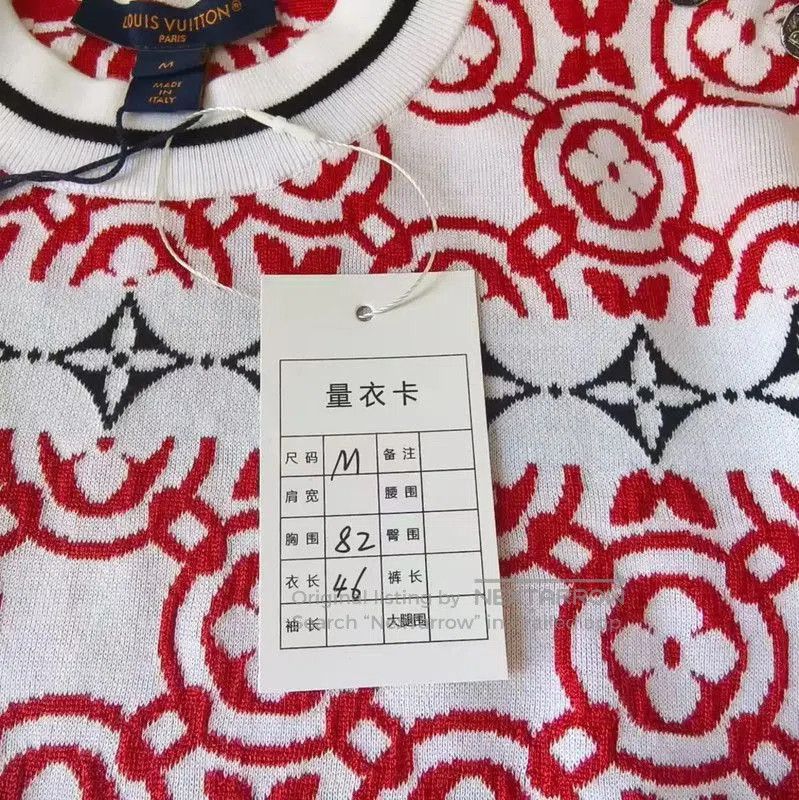 Louis Vuitton Louis Vuitton Red Knit Sweater for Women . Size M / US 6-8 / IT 42-44 - 5 Thumbnail