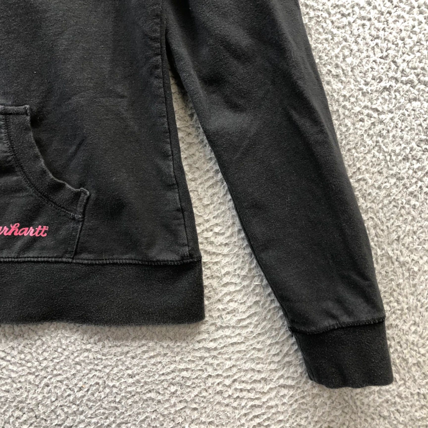 Carhartt VINTAGE Carhartt WK143 Athletic Jacket Women’s Large L Long Sleeve Full Zip Black Logo Size L / US 10 / IT 46 - 7 Thumbnail