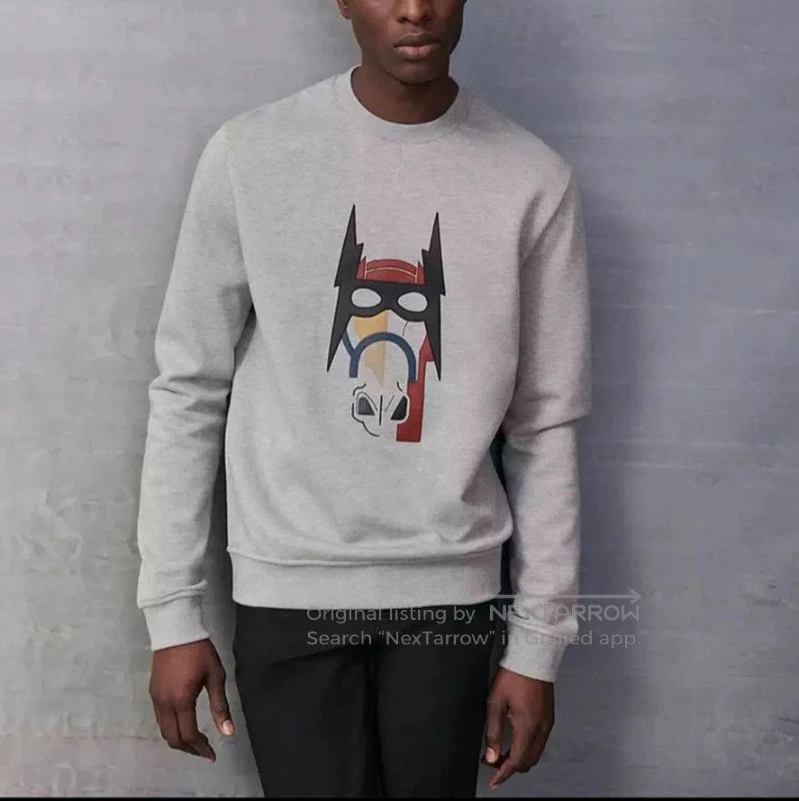 Hermes Hermes Men's Gray Horse Head Patchwork Sweatshirt. Size US M / EU 48-50 / 2 - 5 Thumbnail