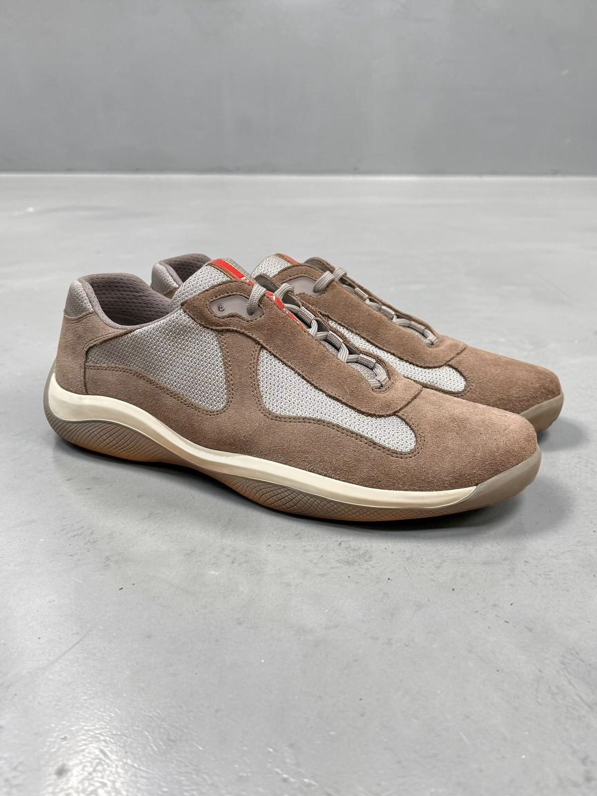 Prada Vintage Prada America Cup Brown Suede size 11 Size US 11 / EU 44 - 1 Thumbnail