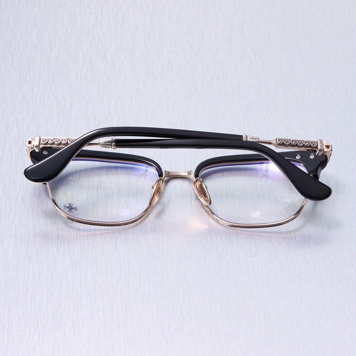 Chrome Hearts CHROME HEARTS VERTICAL SMILE II BLACK/ GOLD PLATED GLASSES Size ONE SIZE - 8 Thumbnail