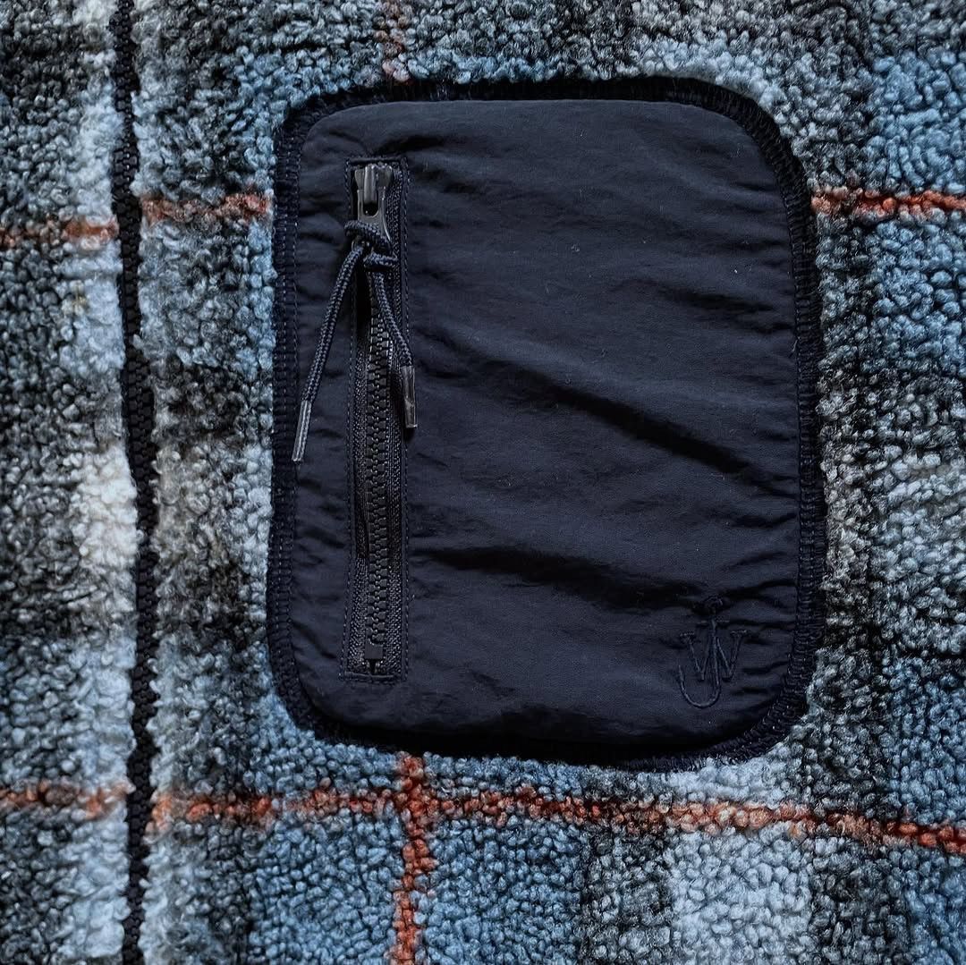 JW Anderson Uniqlo x JW Anderson Plaid Fleece Hooded Jacket Size US XL / EU 56 / 4 - 5 Thumbnail