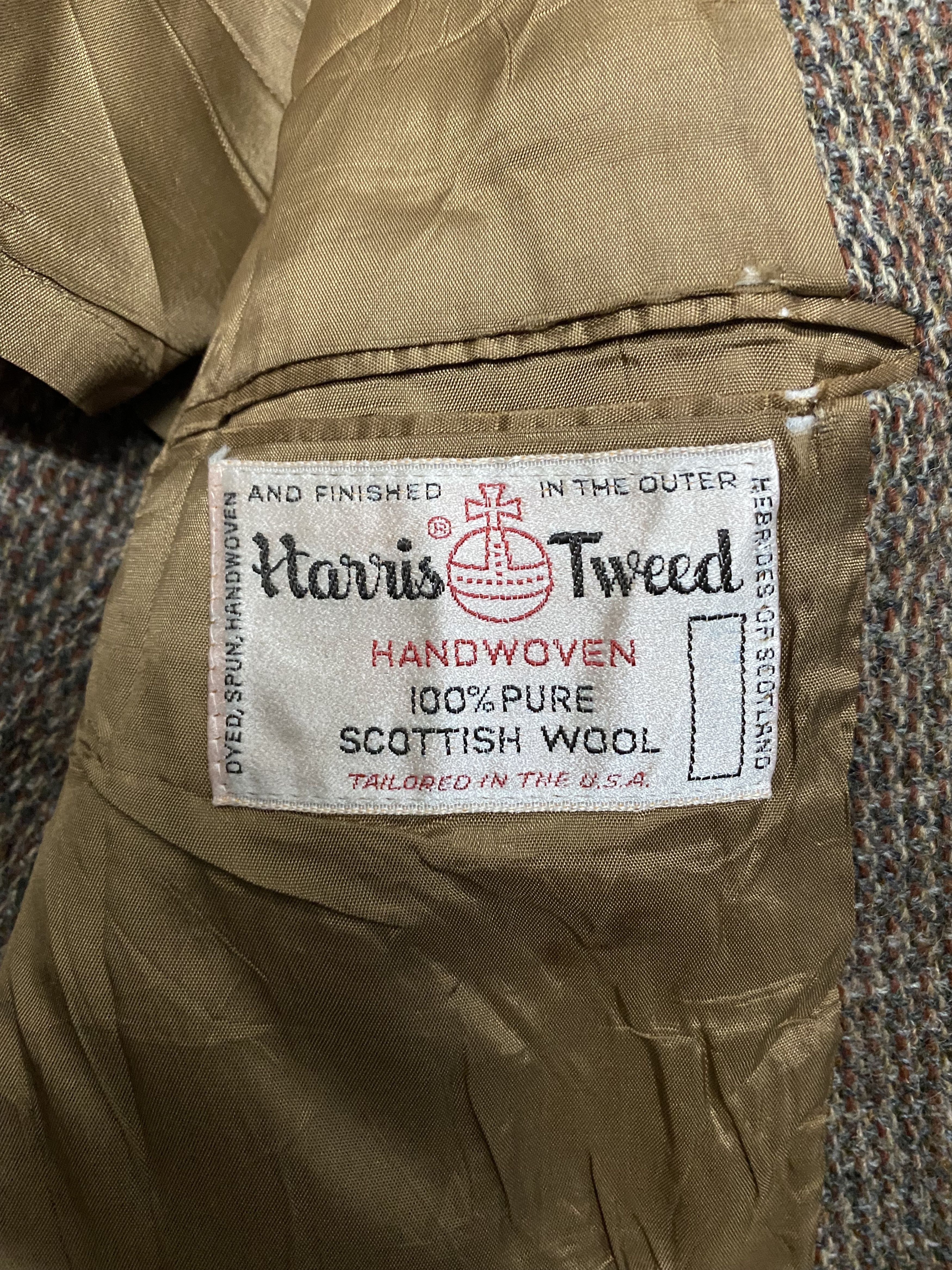 Harris Tweed Vintage Harris Tweed 100% Pure Scottish Wool Blazer Jacket Size US L / EU 52-54 / 3 - 5 Thumbnail