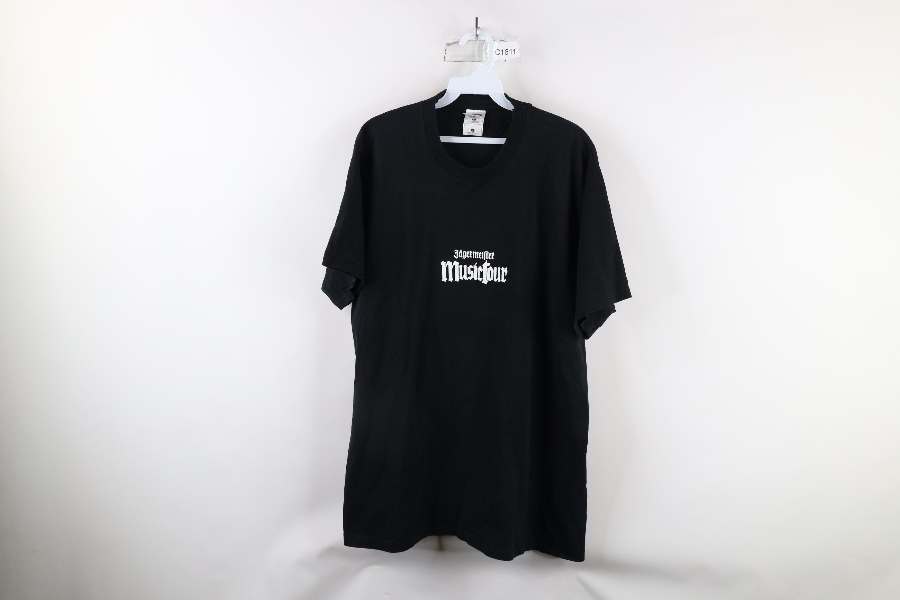 Vintage Vintage Y2K 2002 Jagermeister Music Tour Out T-Shirt Black Size US XL / EU 56 / 4 - 1 Thumbnail