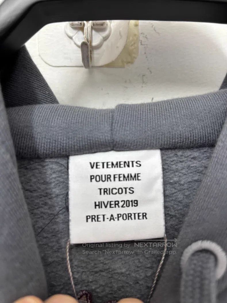 Vetements VETEMENTS Sweatshirt Grey Size US XS / EU 42 / 0 - 5 Thumbnail