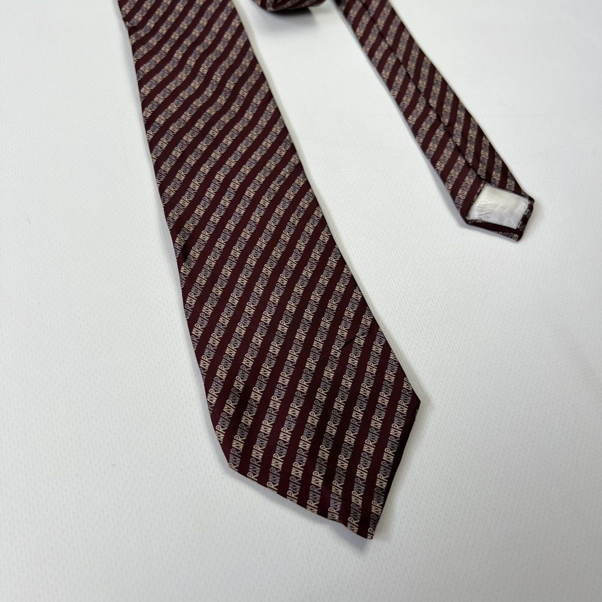 Vintage Vintage monogram Nina Ricci silk tie Size ONE SIZE - 4 Thumbnail