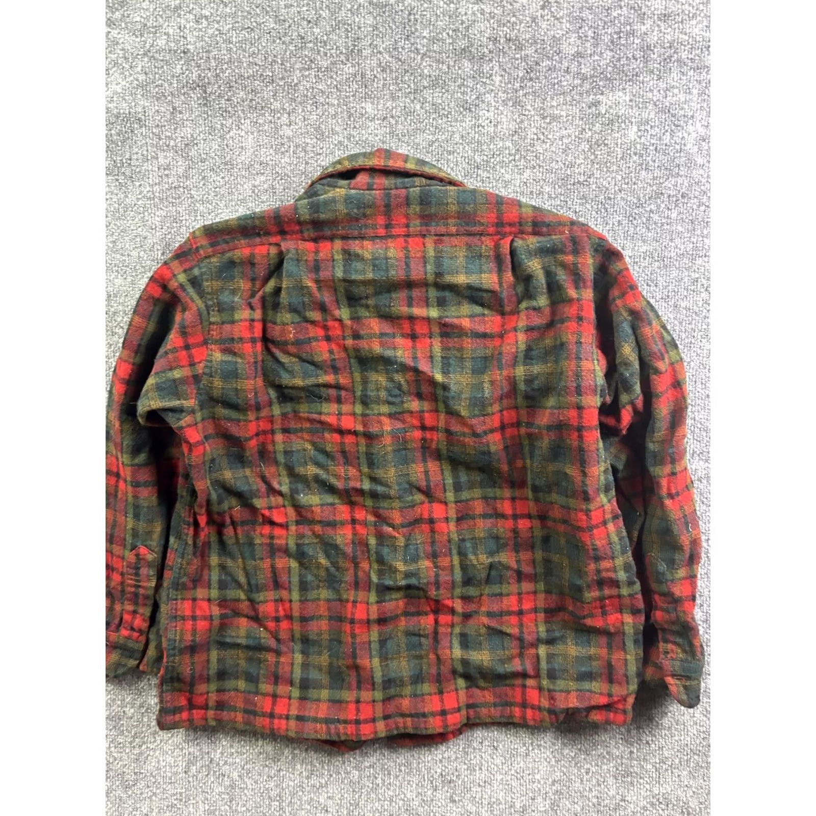 Pendleton VINTAGE Pendleton Shirt Mens XL Red Plaid Wool Lined Button Outdoor Jacket Size US XL / EU 56 / 4 - 7 Thumbnail