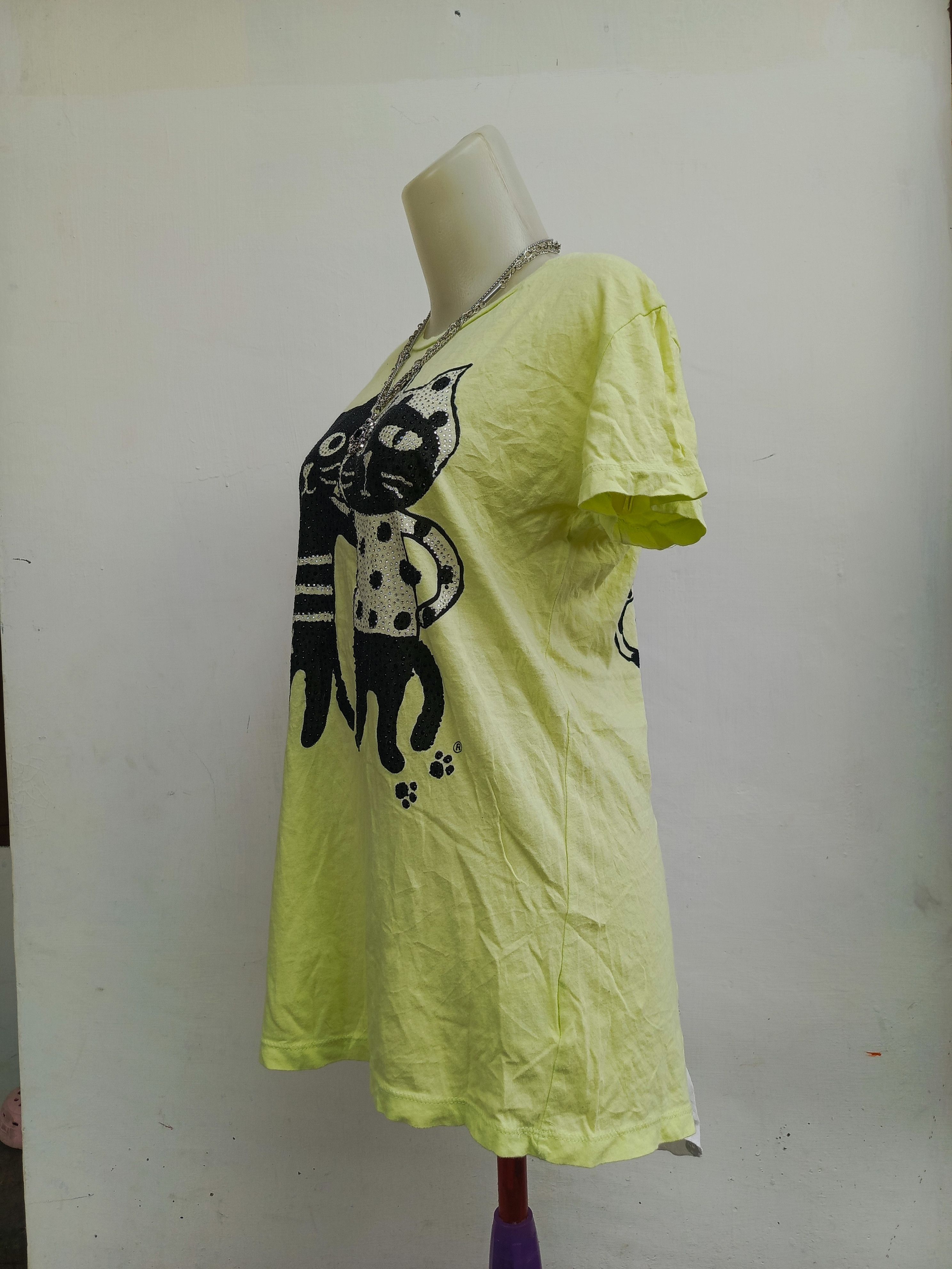 Japanese Brand Lalacub Cat Print T-Shirt Made in Japan Size L / US 10 / IT 46 - 6 Thumbnail