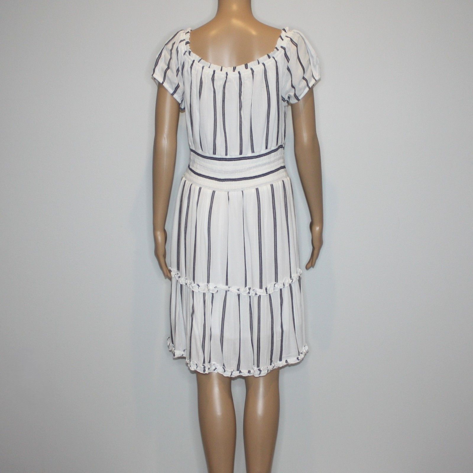 American Eagle Outfitters Striped Off the Shoulder Dress in size L NWT Size L / US 10 / IT 46 - 6 Thumbnail
