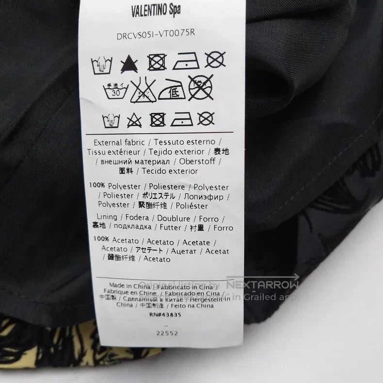 Valentino Valentino Black and yellow patterned dress Size S / US 4 / IT 40 - 6 Thumbnail