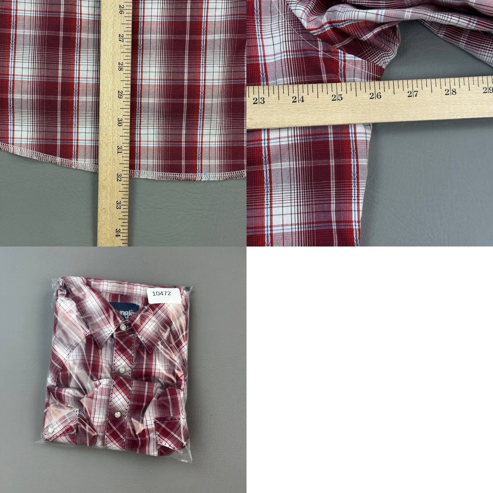 Wrangler Vintage Wrangler Western Shirt Mens XL Red Plaid Pearl Snap Cowboy Rodeo Size US XL / EU 56 / 4 - 8 Thumbnail