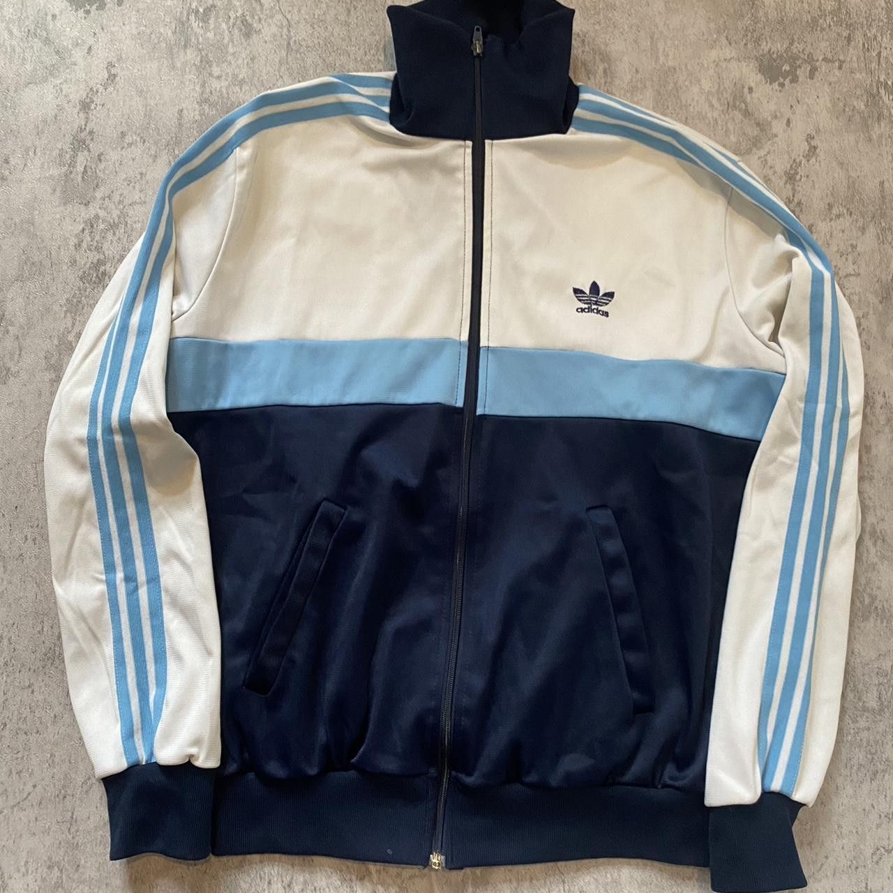 Adidas 80s Vintage Zip Sweatshirt Adidas Originals navy Size US M / EU 48-50 / 2 - 1 Thumbnail