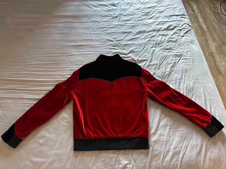 Saint Laurent Paris Saint Laurent Paris Red velvet jacket Size US M / EU 48-50 / 2 - 2 Thumbnail