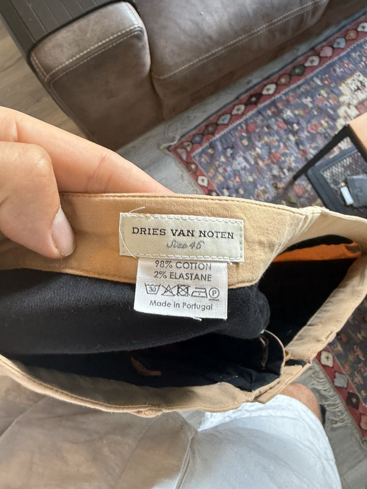 Dries Van Noten Camel Slim Chino Pants with Cuffed Hem Size US 30 / EU 46 - 10 Thumbnail