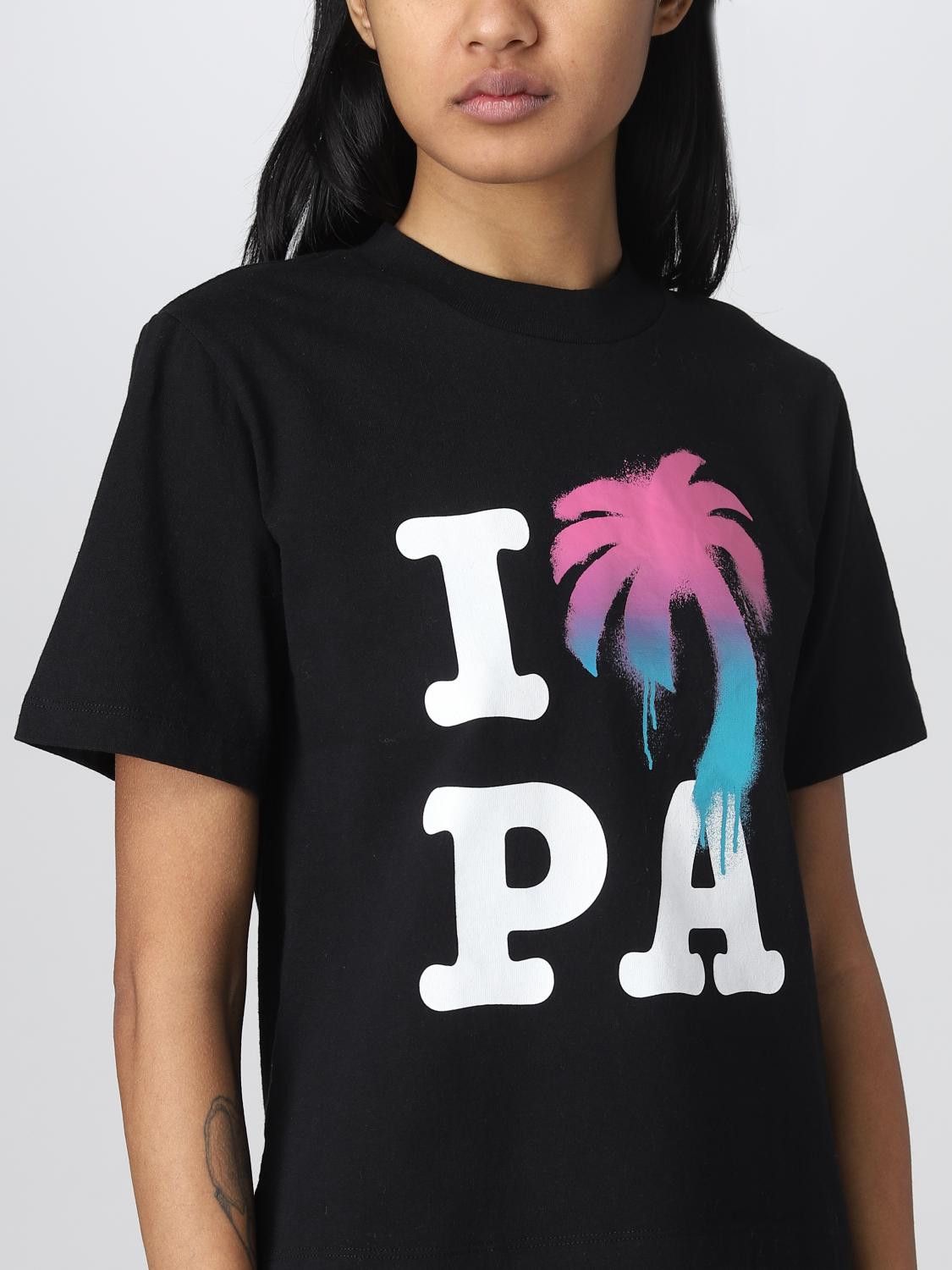 Palm Angels o1y1225 Logo Crewneck T-Shirt in Black Size XS / US 0-2 / IT 36-38 - 5 Thumbnail