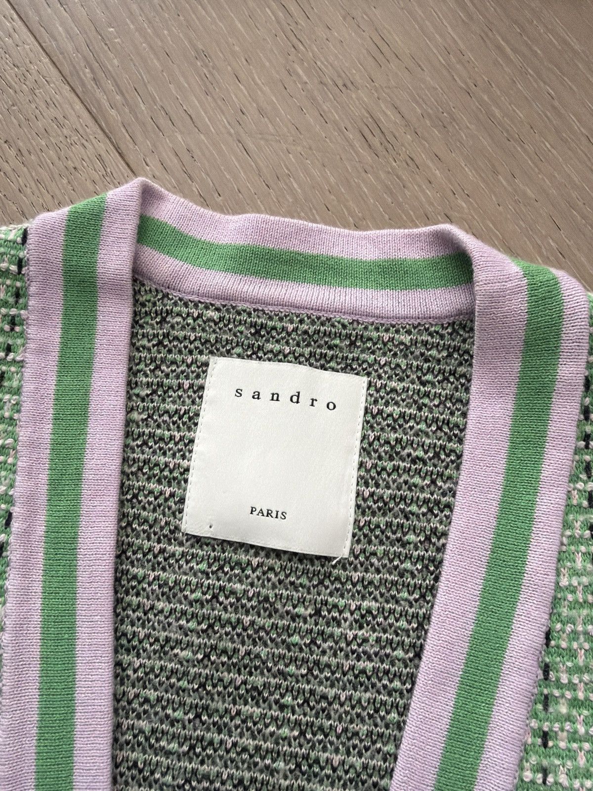 Sandro Sandro Cropped Cardigan in Fancy Tweed Size M / US 6-8 / IT 42-44 - 2 Thumbnail