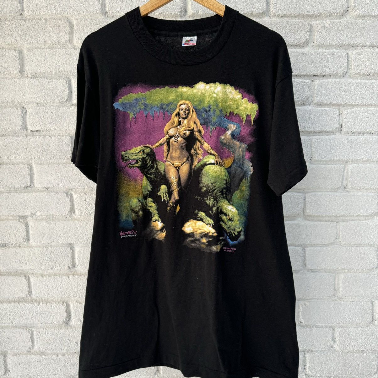Vintage Vintage Boris Vallejo Tee Size US L / EU 52-54 / 3 - 2 Thumbnail