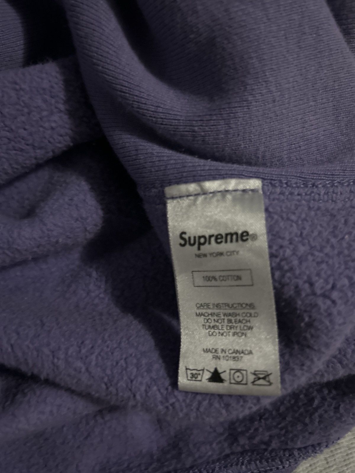 Supreme FW19 Light Violet Cone Hooded Sweatshirt Size US M / EU 48-50 / 2 - 5 Thumbnail
