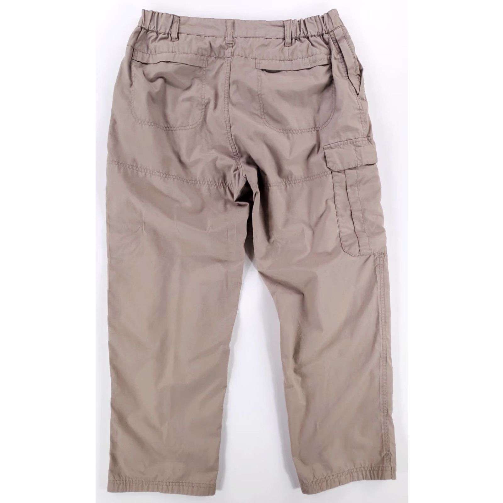 Vintage Craghoppers Cargo Pants Gray Elastic Waist Mens 36 Inseam 28 Actual 34-36 x 28 Tan Gray Mens Cargo Pants Size US 36 / EU 52 - 3 Thumbnail
