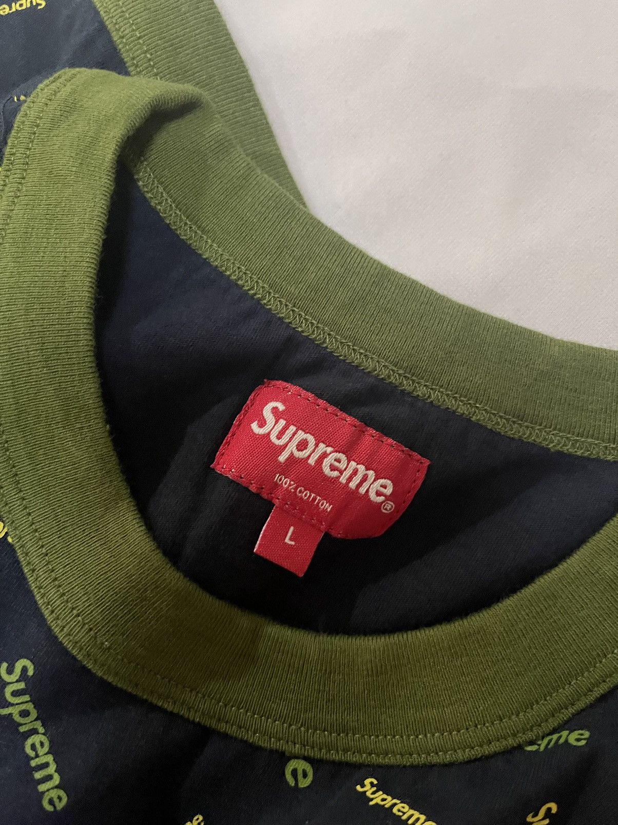 Supreme Supreme scatter ringer tee black Size US L / EU 52-54 / 3 - 6 Thumbnail